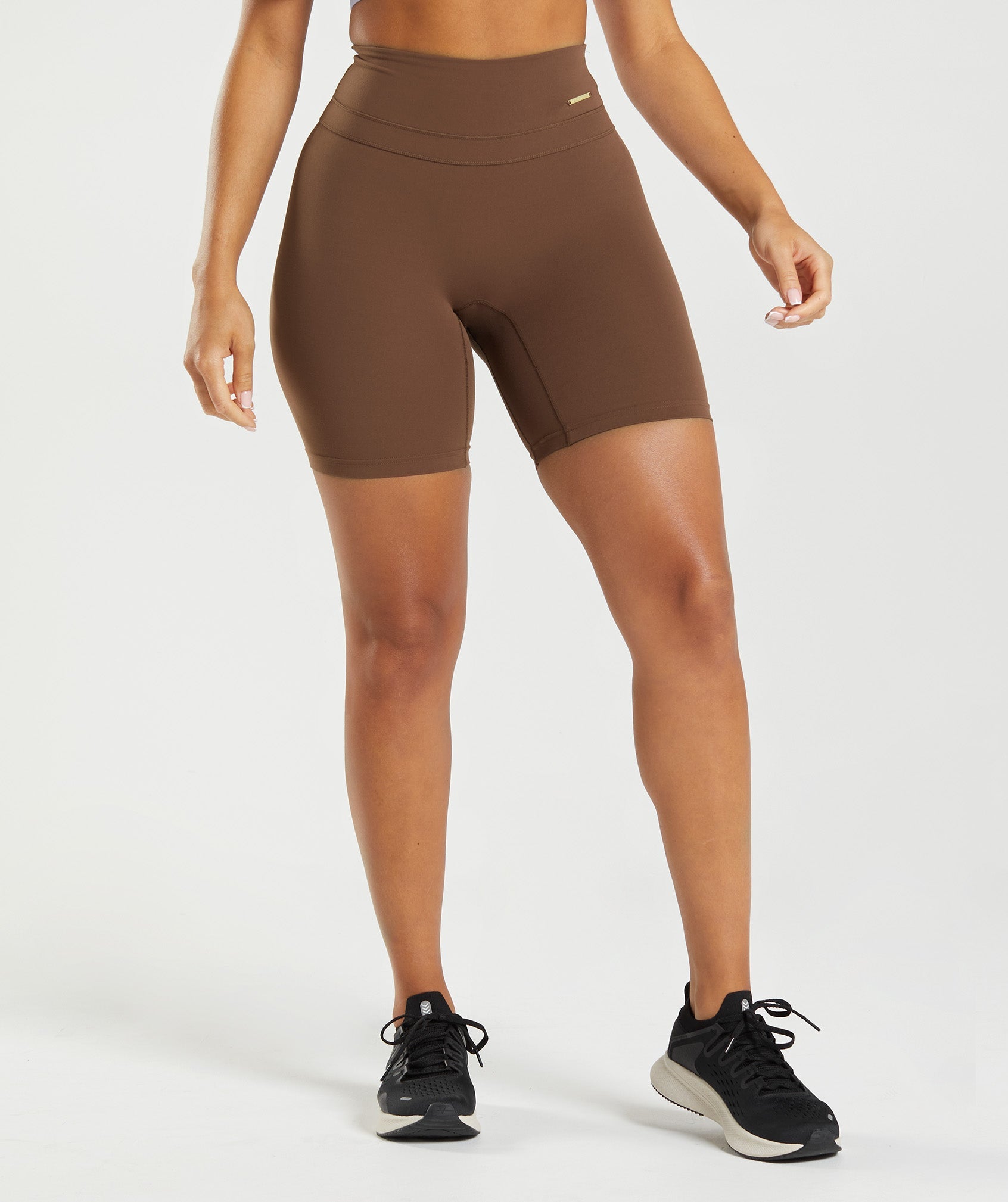 Brown Women\'s Gymshark Whitney Cycling Shorts | RHTNYK-560