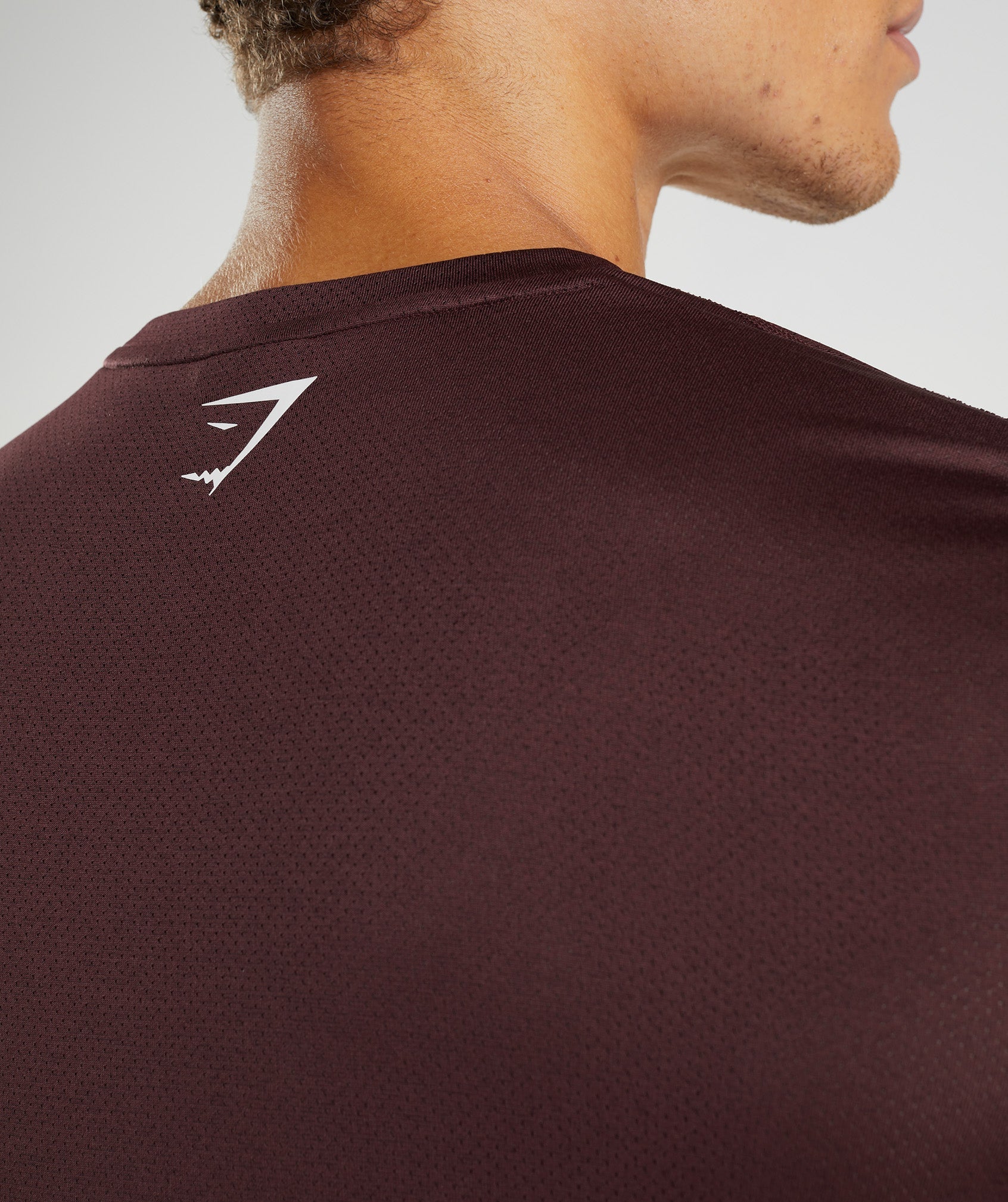 Burgundy / Black Men's Gymshark Sport Long Sleeve T Shirts | EQNAJC-569