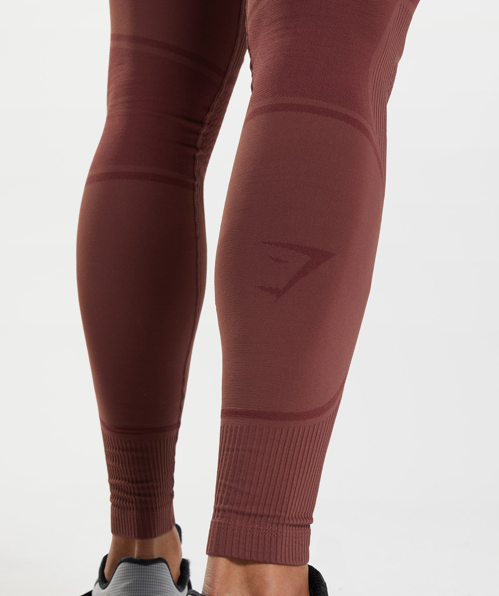 Burgundy Men's Gymshark 315 Seamless Tights Leggings | DZWLCA-895