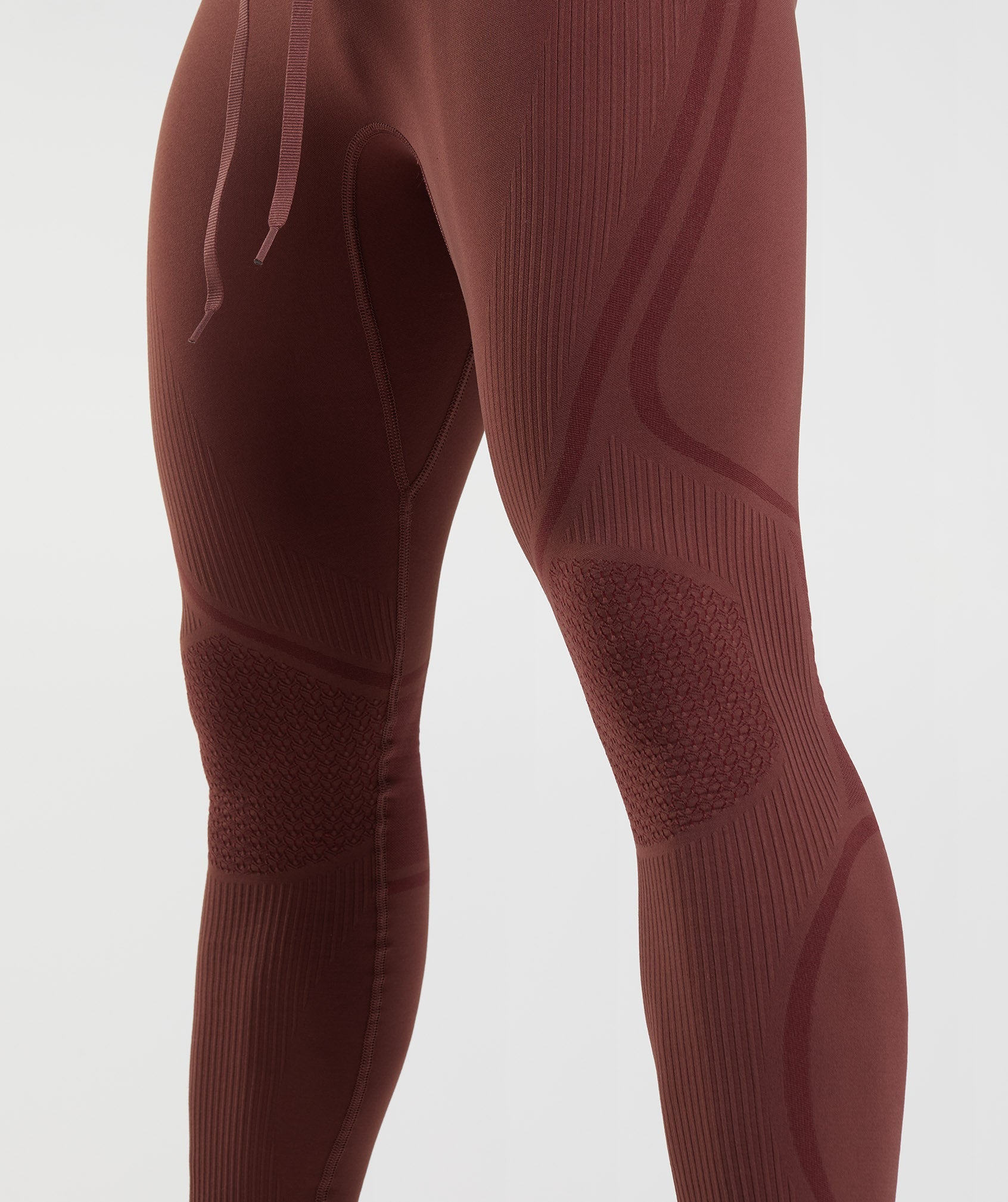 Burgundy Men's Gymshark 315 Seamless Tights Leggings | DZWLCA-895