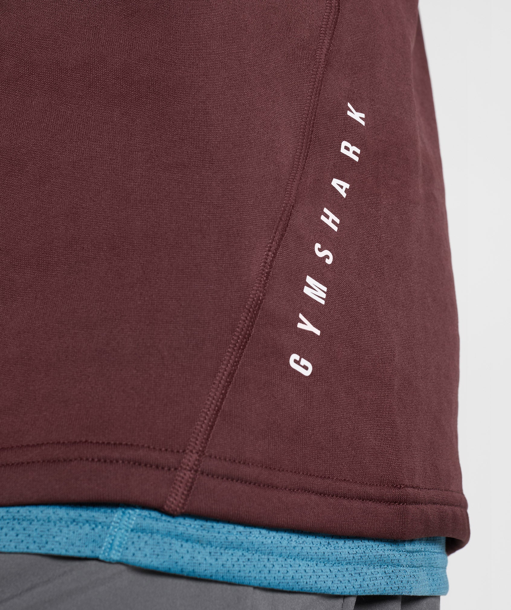 Burgundy Men's Gymshark Sport 1/4 Zip Tops | MJHDYF-219