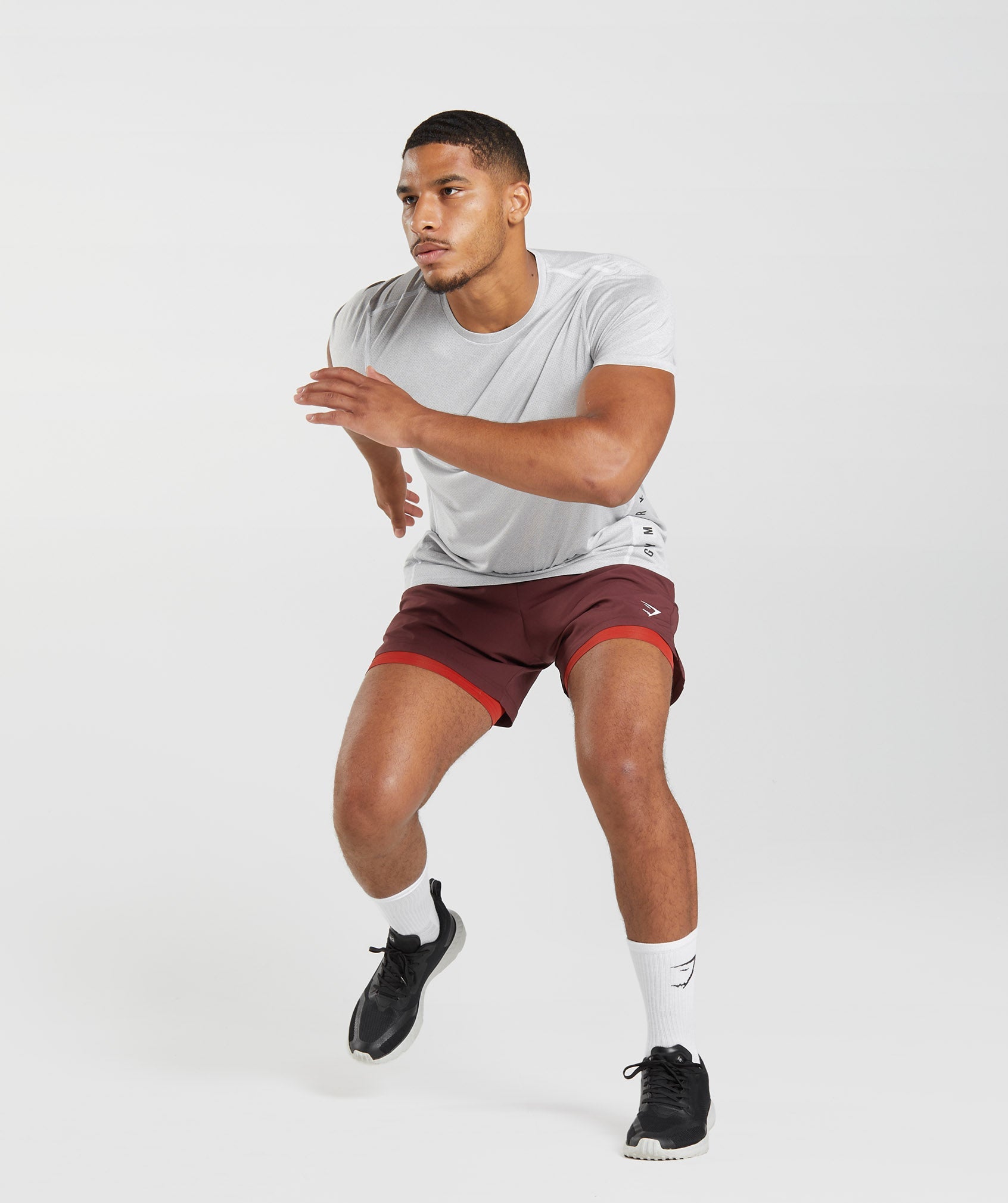 Burgundy Men's Gymshark Sport 5