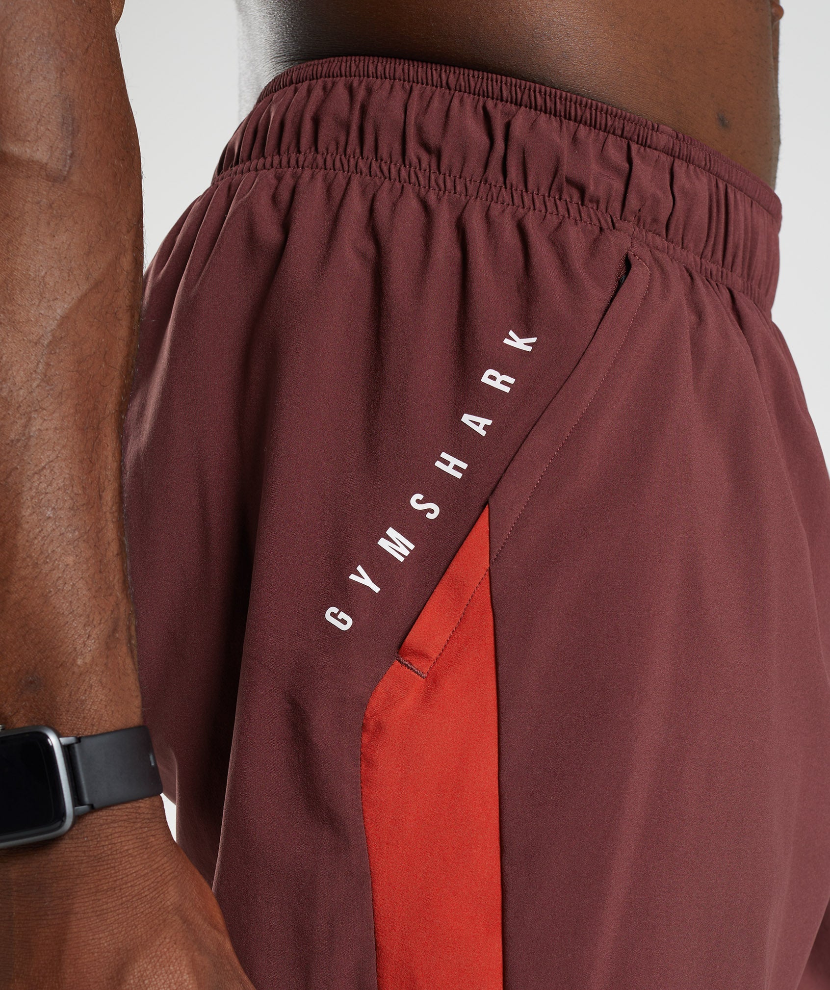 Burgundy Men's Gymshark Sport Shorts | HLORNE-926