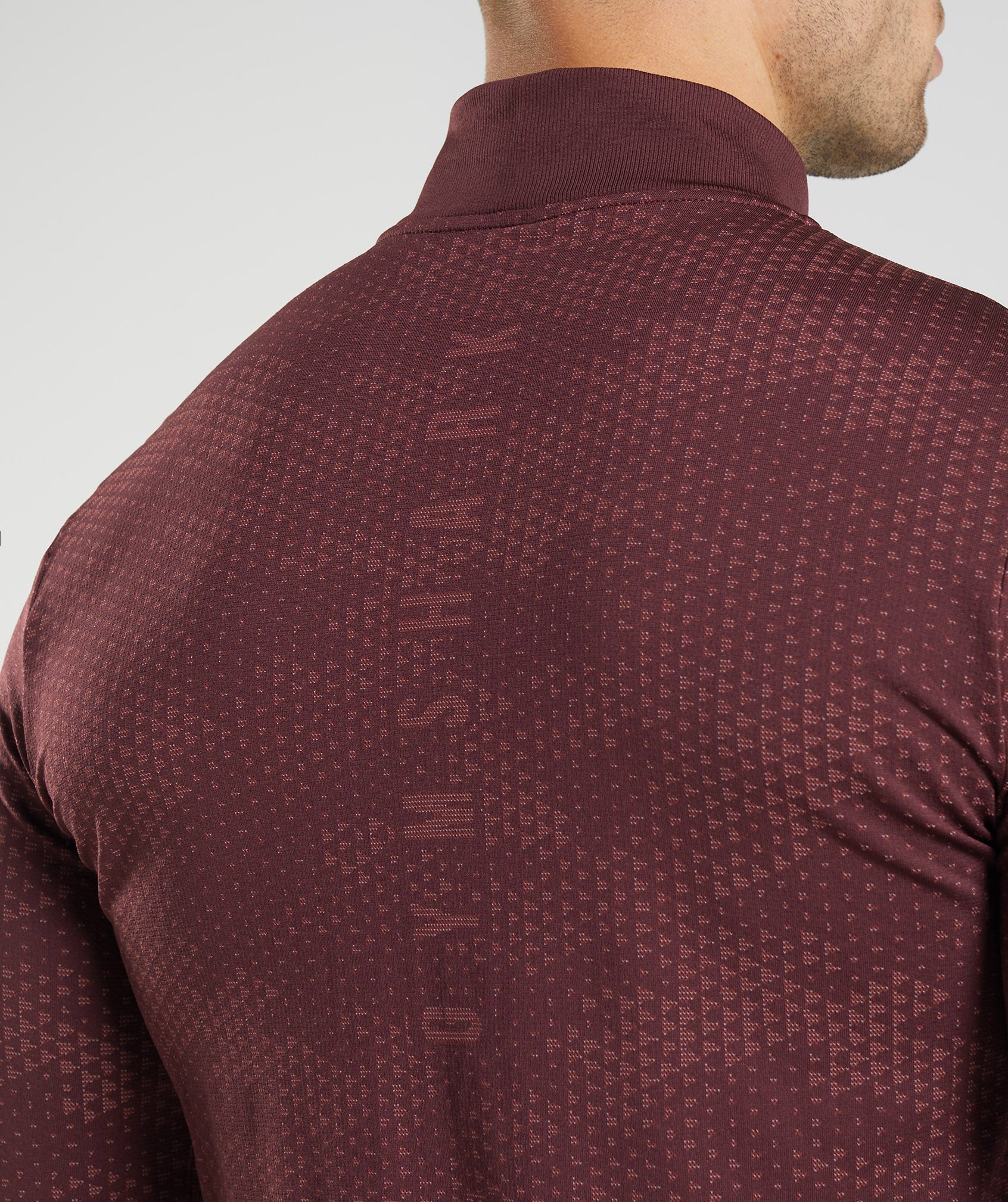 Burgundy / Red Men's Gymshark Sport Seamless 1/4 Zip Tops | XBDYEV-896