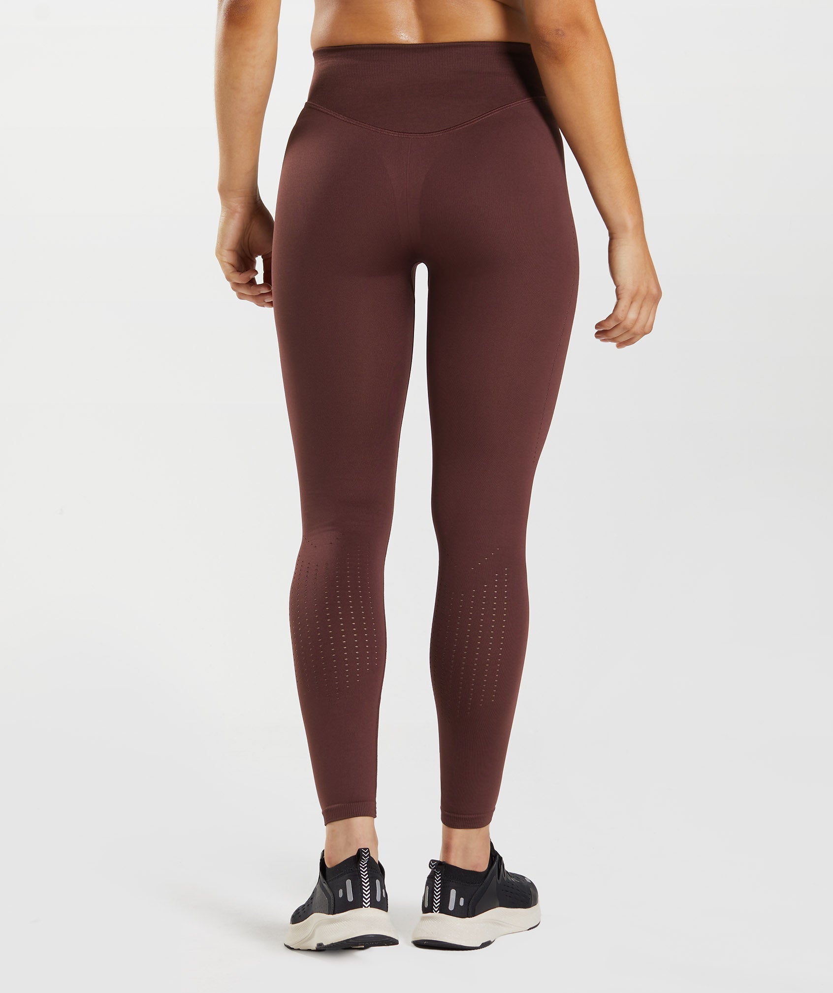 Burgundy Women's Gymshark Sweat Seamless Sculpt Leggings | VZAYNU-534