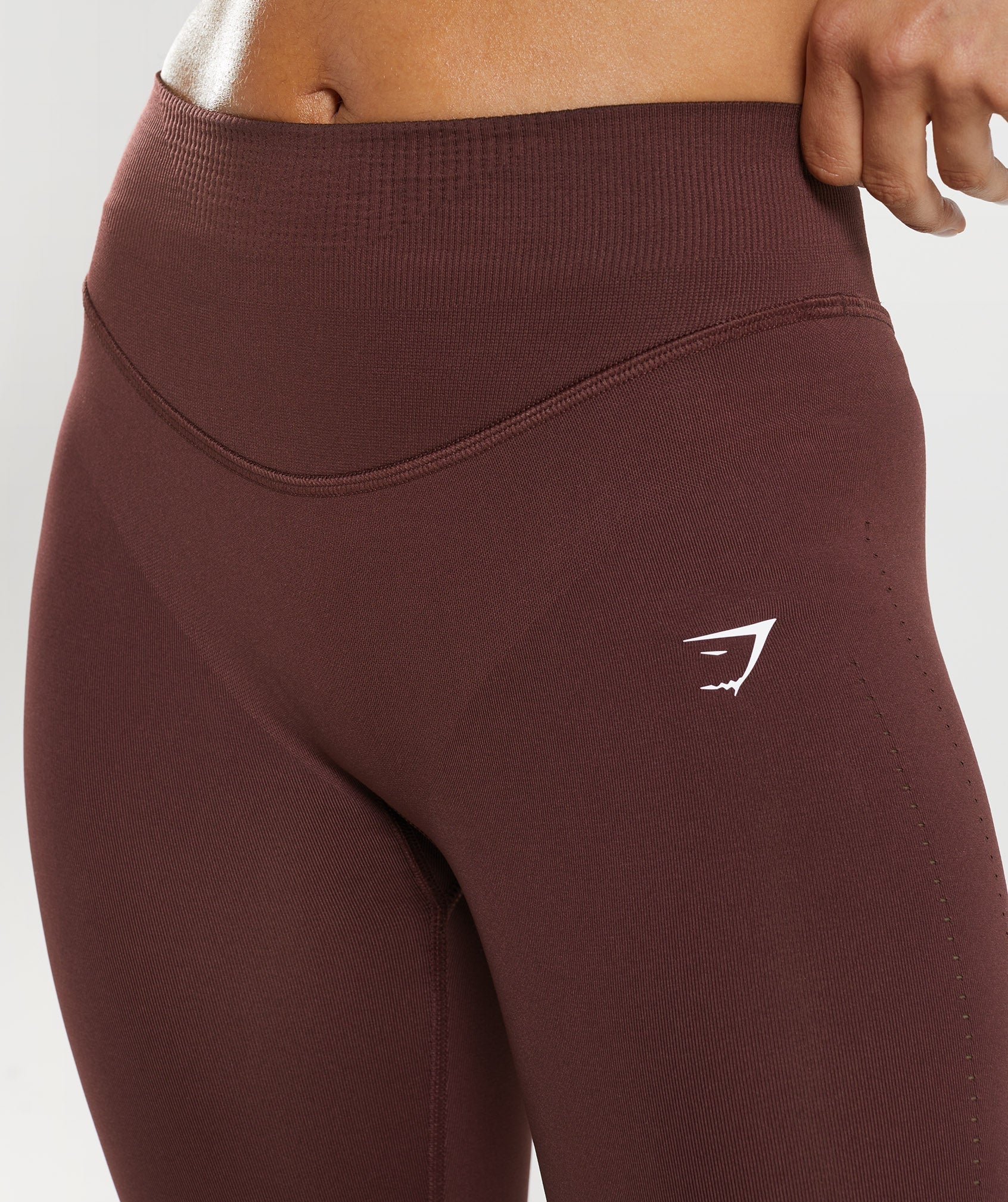 Burgundy Women's Gymshark Sweat Seamless Sculpt Leggings | VZAYNU-534