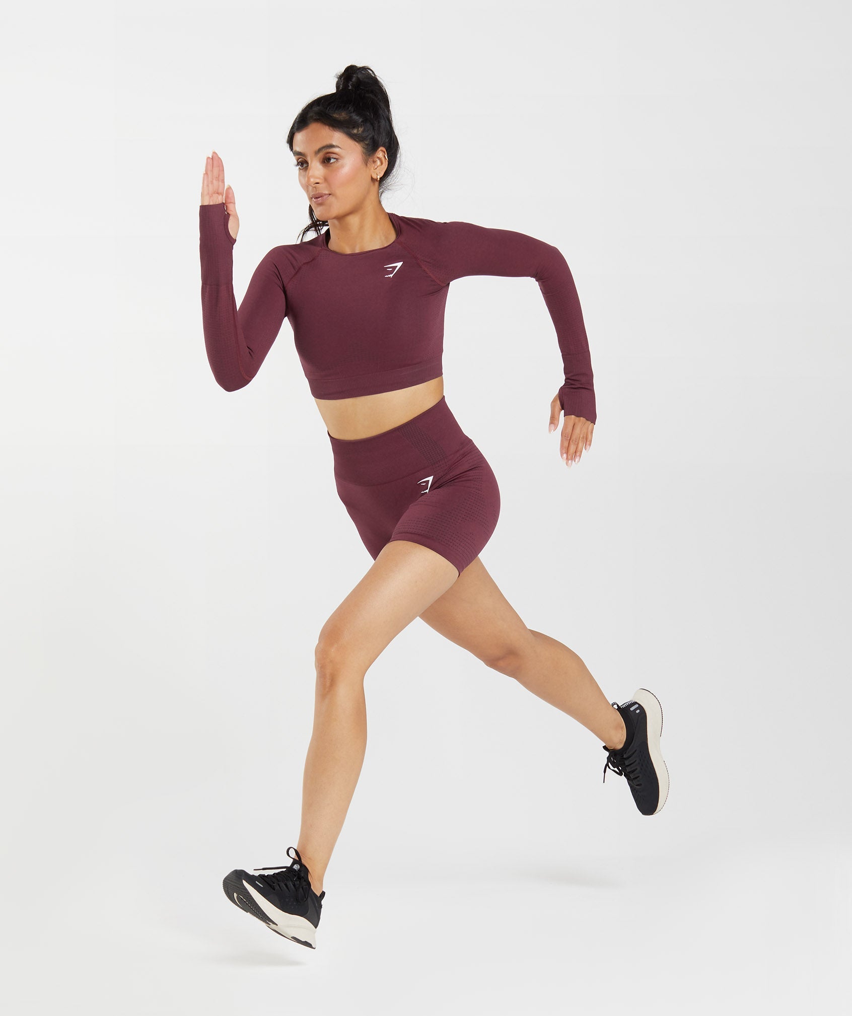 Burgundy Women's Gymshark Vital Seamless 2.0 Crop Tops | EGPTLM-204