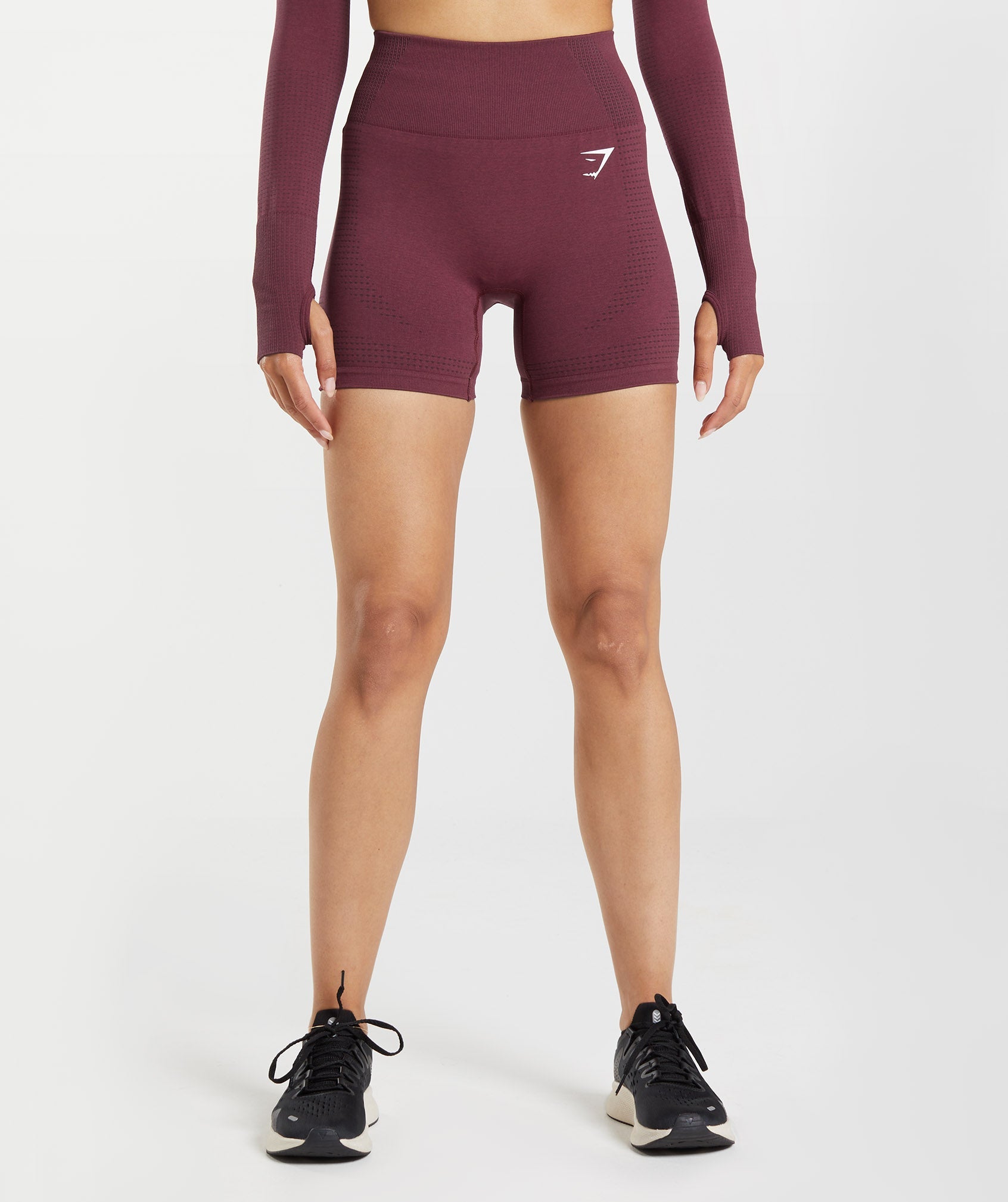 Burgundy Women\'s Gymshark Vital Seamless 2.0 Shorts | GQDYLC-679