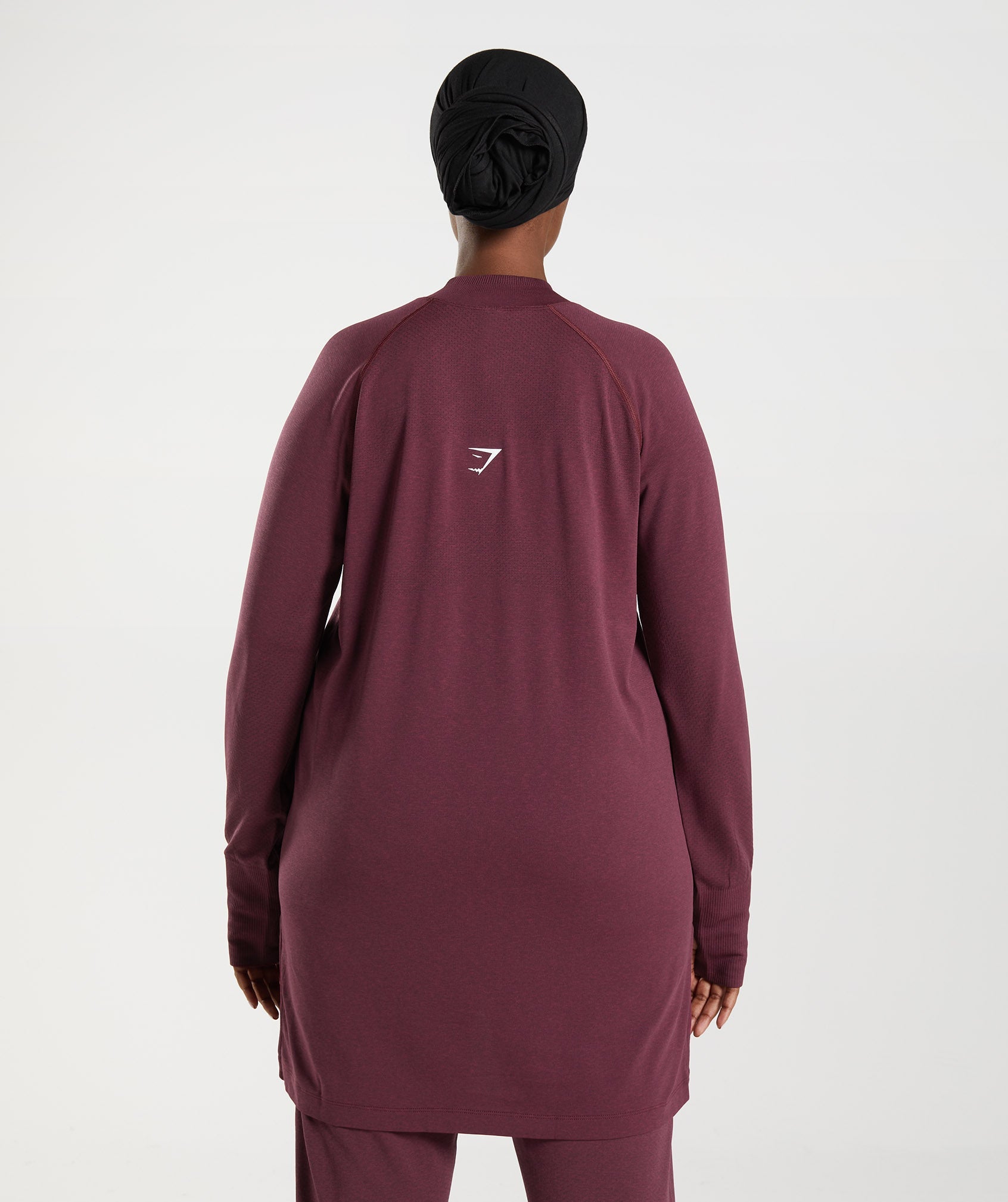 Burgundy Women's Gymshark Vital Seamless Long Line Tops | SEVCFX-269