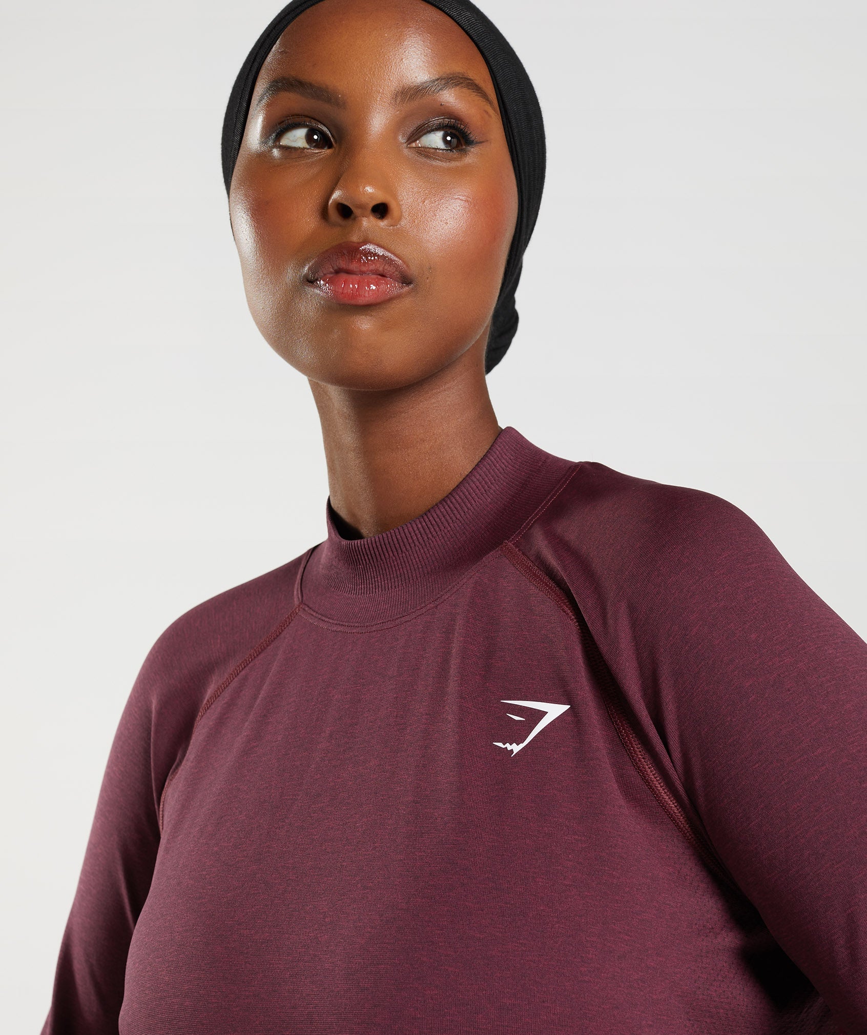 Burgundy Women's Gymshark Vital Seamless Long Line Tops | SEVCFX-269