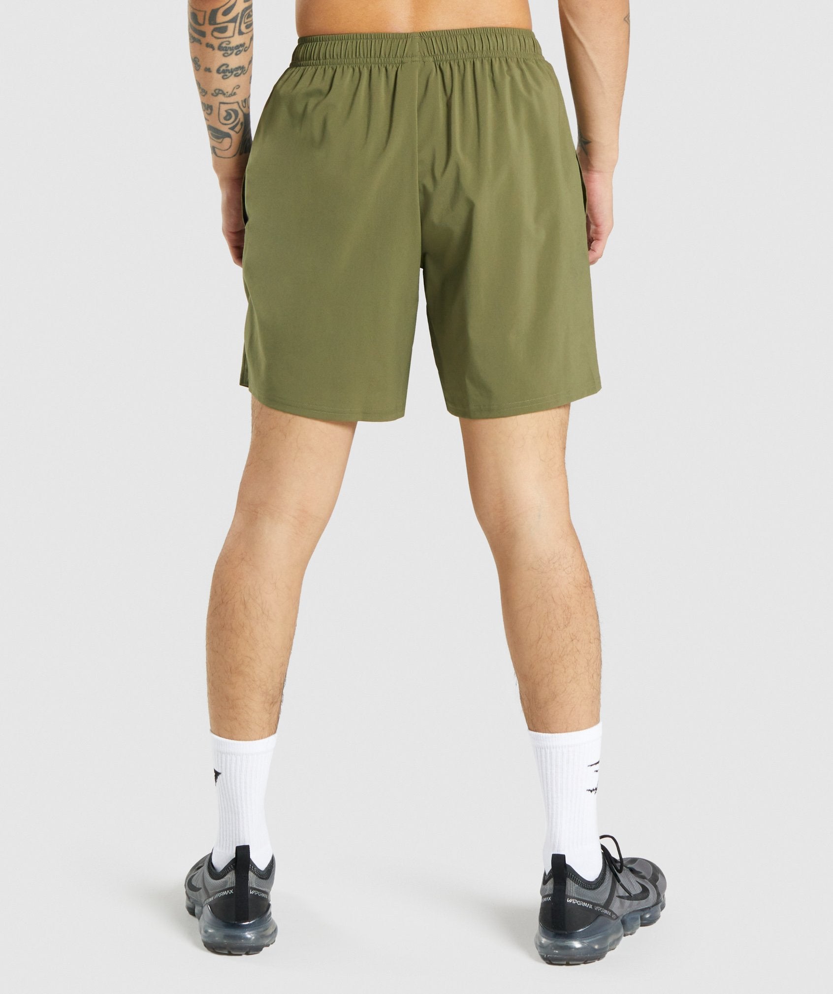 Dark Green Men's Gymshark Arrival Shorts | SLYNPZ-045