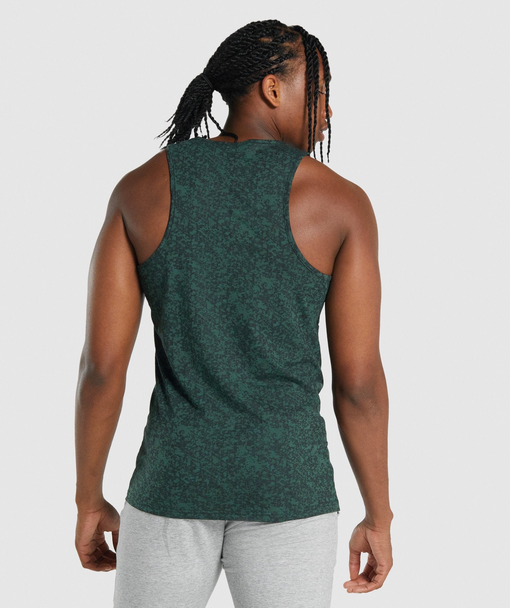 Dark Green Men's Gymshark Critical 2.0 Tanks | YZGTWM-853