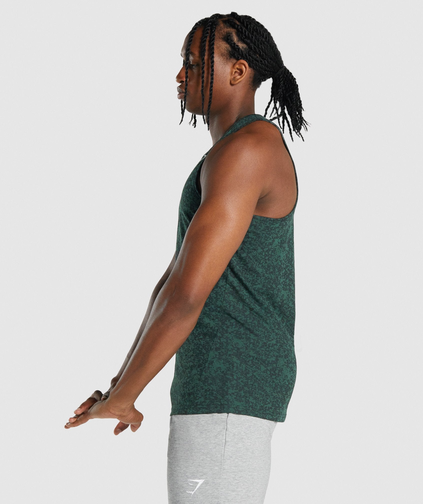 Dark Green Men's Gymshark Critical 2.0 Tanks | YZGTWM-853