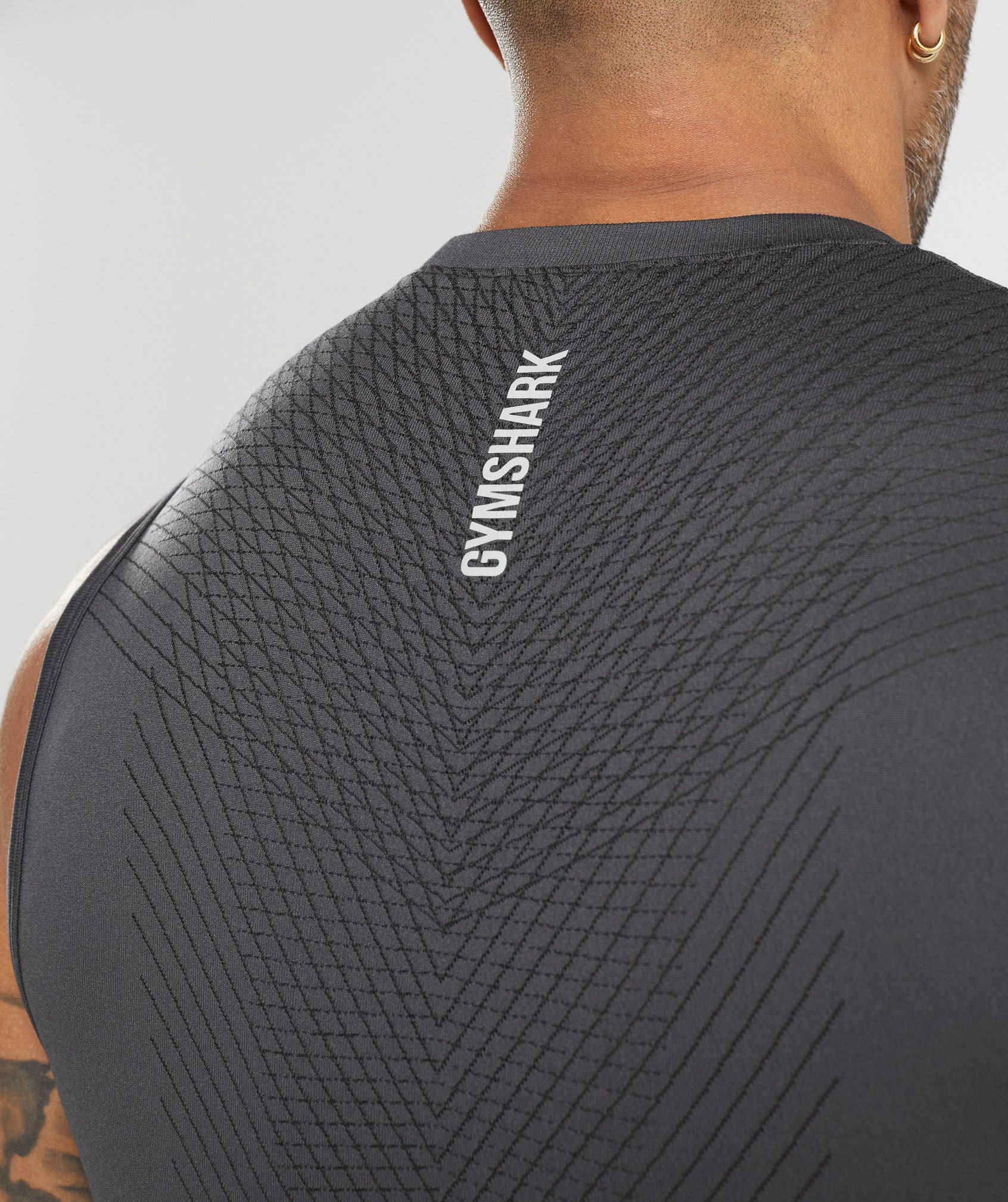 Dark Grey Men's Gymshark Apex Seamless Tanks | CYAWIK-652