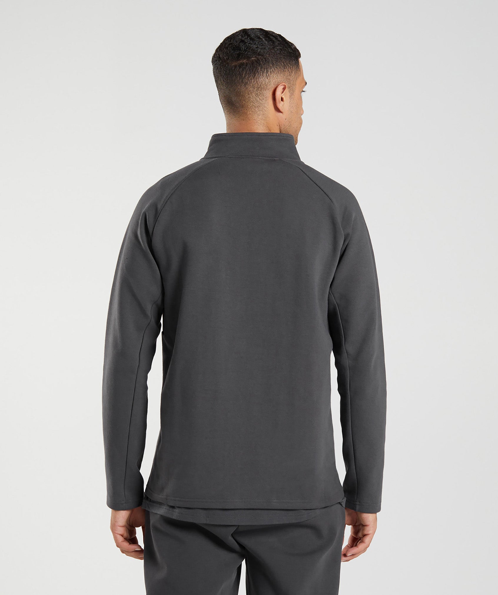 Dark Grey Men's Gymshark Rest Day 1/4 Zip Tops | RDPIVC-873