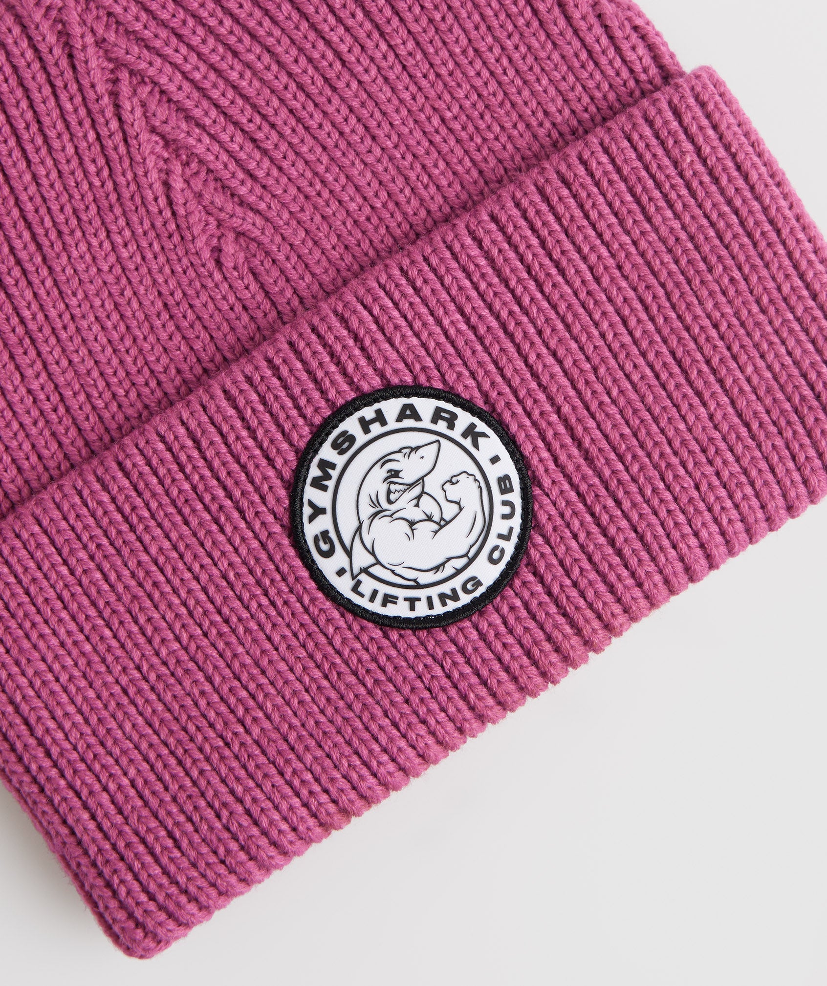 Deep Pink Men's Gymshark Legacy Deep Cuff Beanie Hats | FCUYXP-653