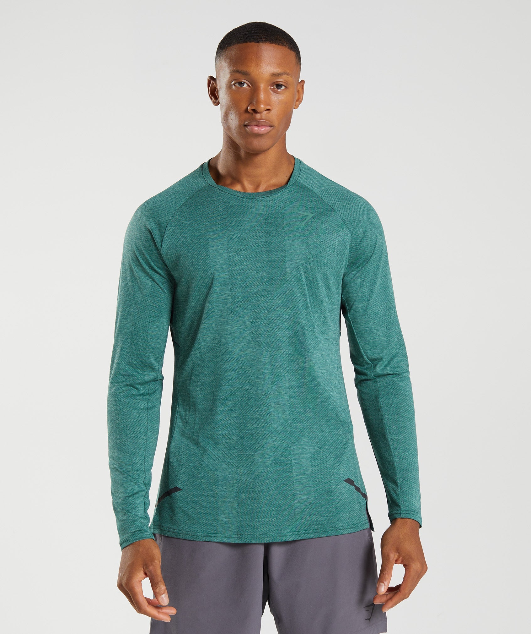 Green Men\'s Gymshark Apex Long Sleeve T Shirts | YONCSR-154