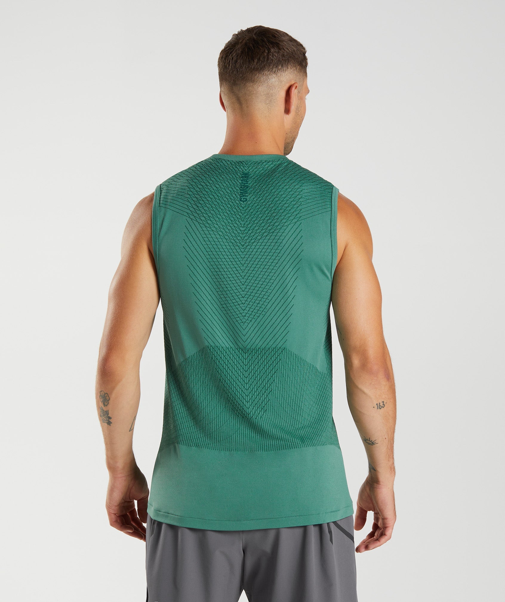 Green Men's Gymshark Apex Seamless Tanks | WBZAFL-148