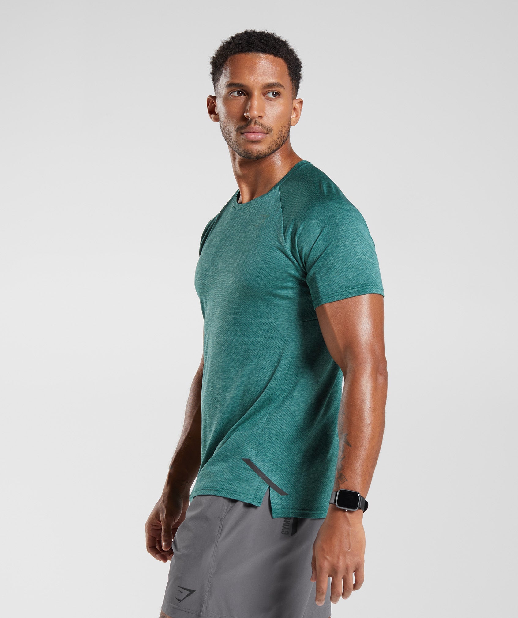 Green Men's Gymshark Apex T Shirts | SMPHEA-491