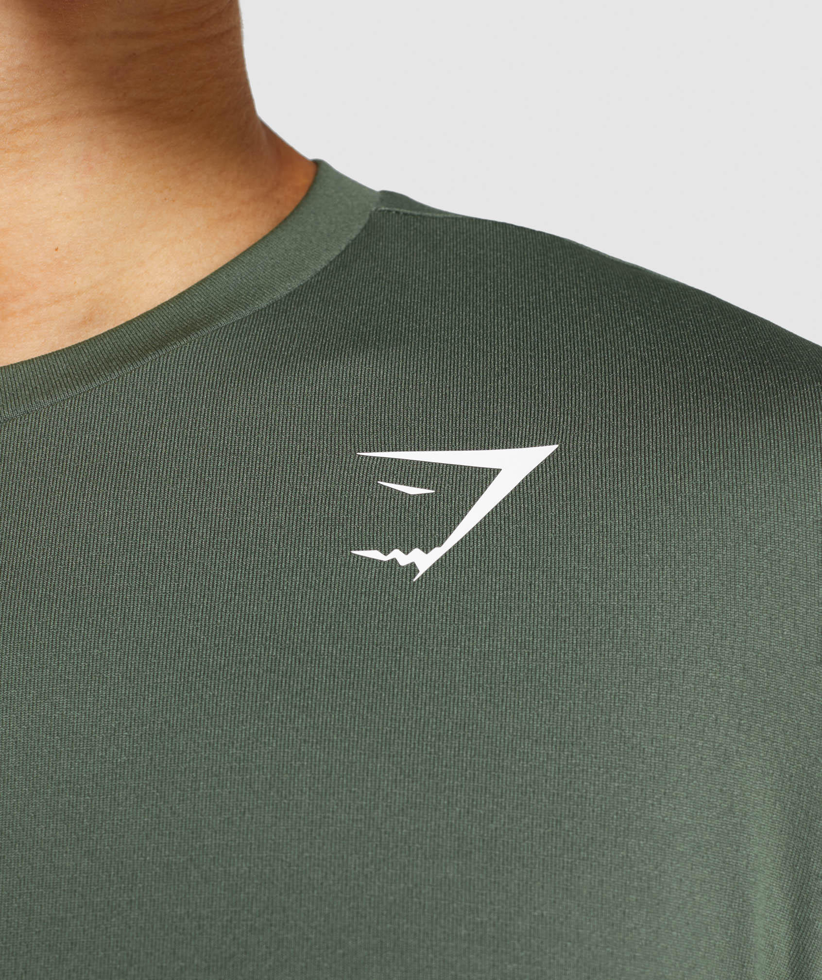 Green Men's Gymshark Arrival Long Sleeve T Shirts | ODTGNR-932