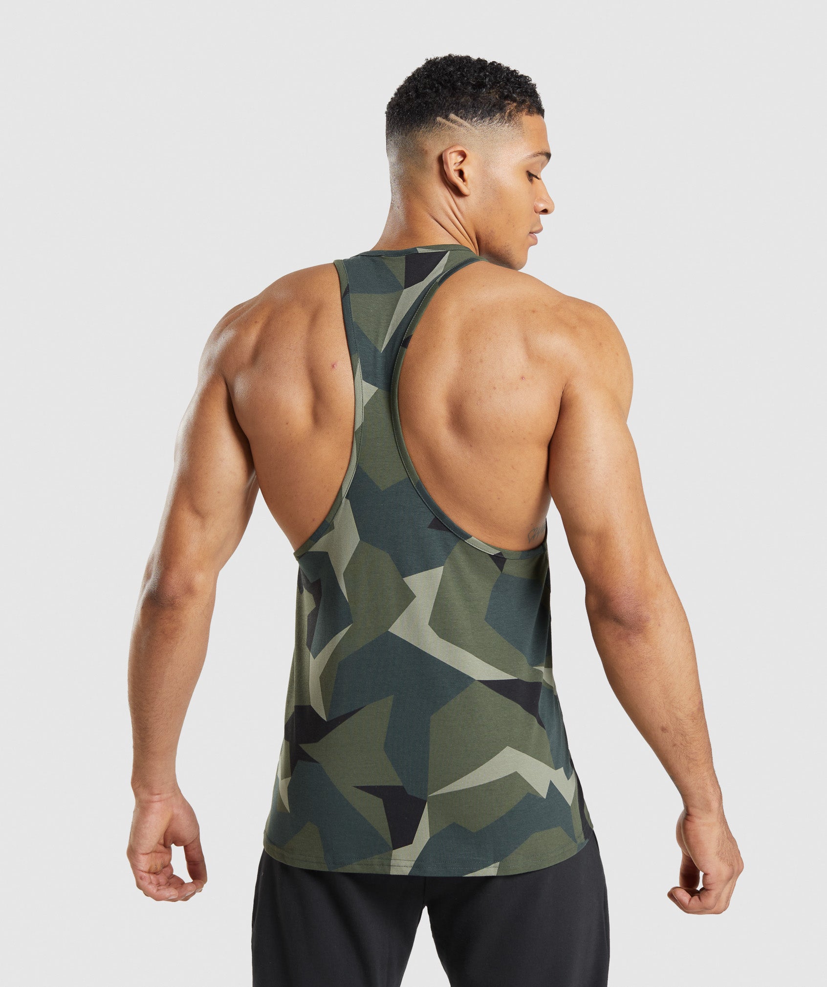 Green Men's Gymshark Critical Stringer Vest | NPJZCW-085