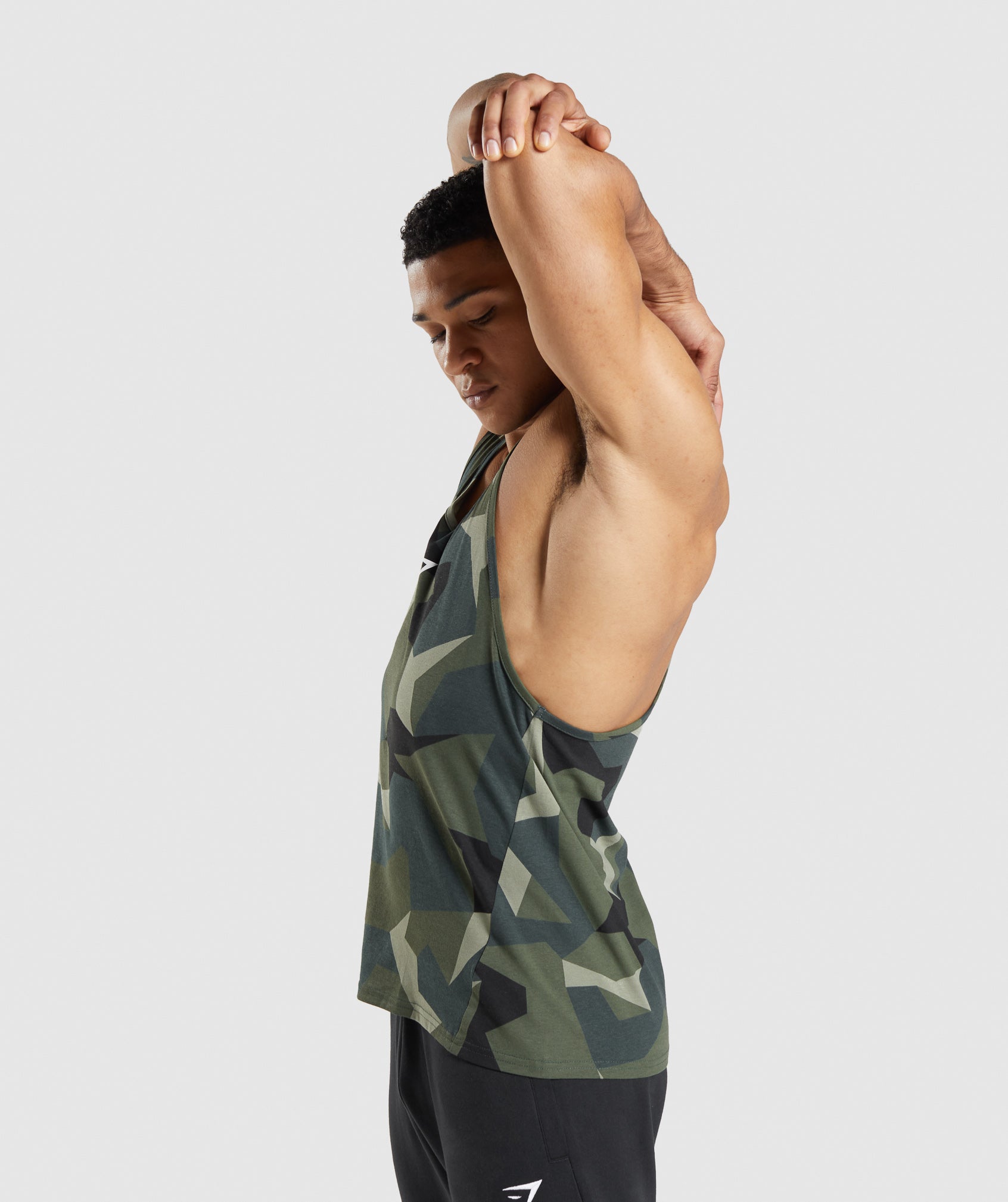 Green Men's Gymshark Critical Stringer Vest | NPJZCW-085