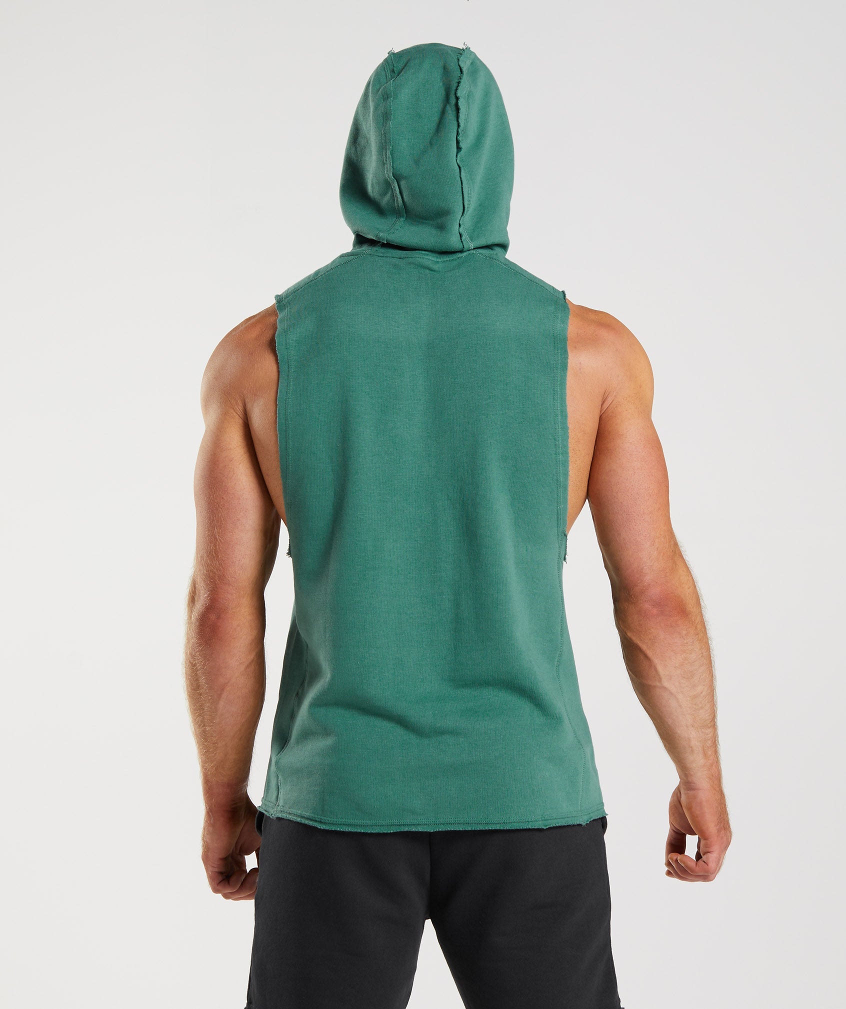 Green Men's Gymshark Legacy Drop Arm Hoodie | SUMVIN-361