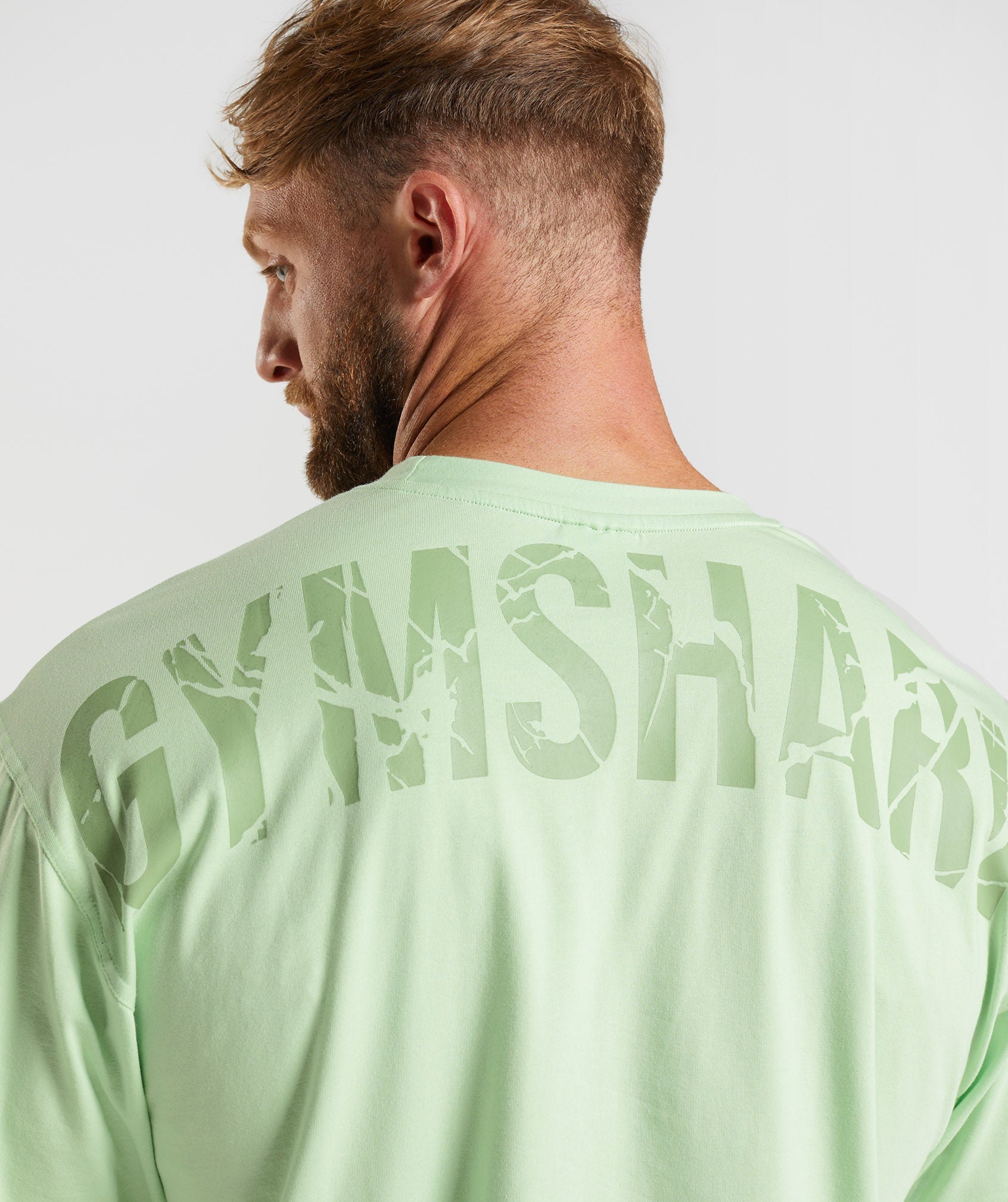 Green Men's Gymshark Power T Shirts | TPUHFC-059