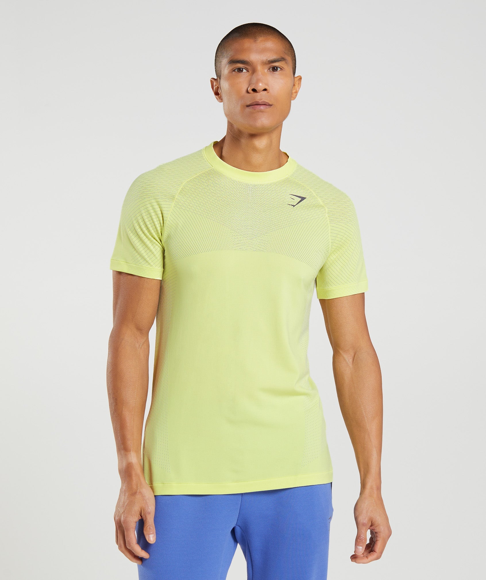 Green / White Men\'s Gymshark Apex Seamless T Shirts | YCTQBI-705