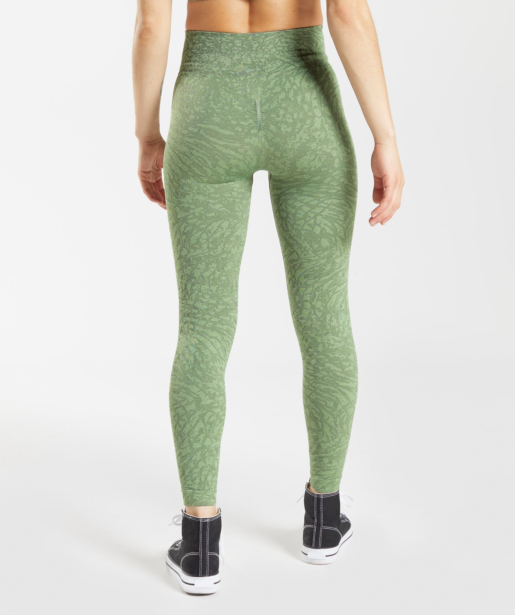 Green Women's Gymshark Adapt Animal Seamless Leggings | WKNFJR-543