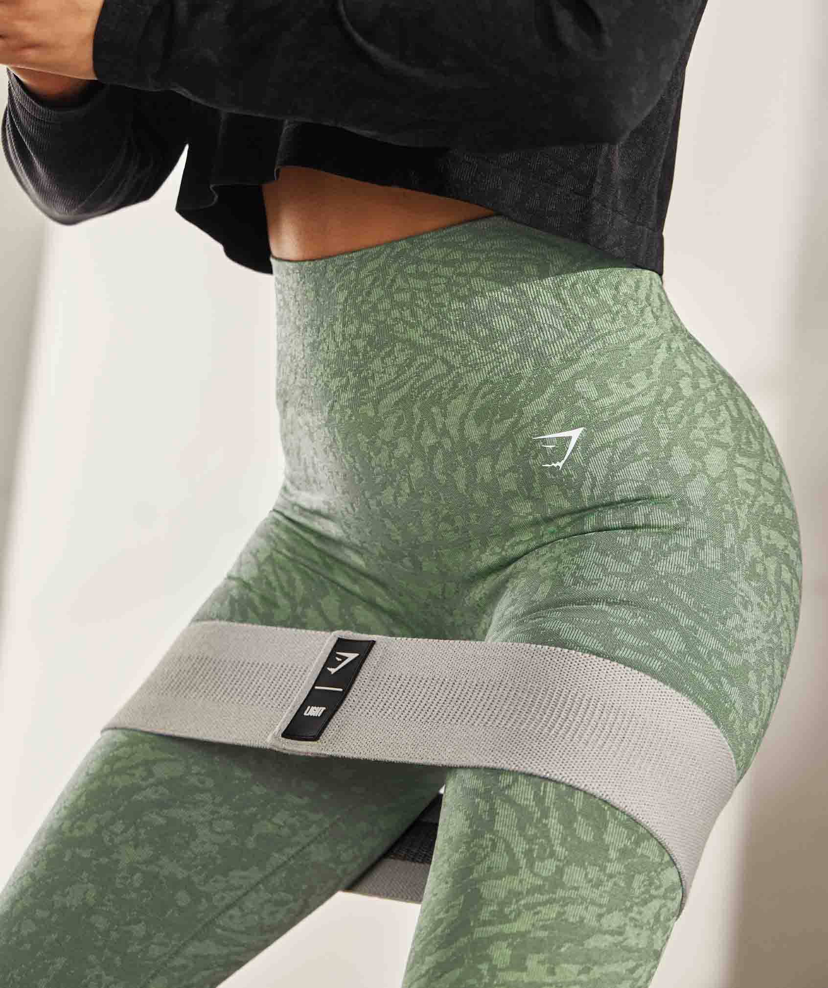 Green Women's Gymshark Adapt Animal Seamless Leggings | WKNFJR-543