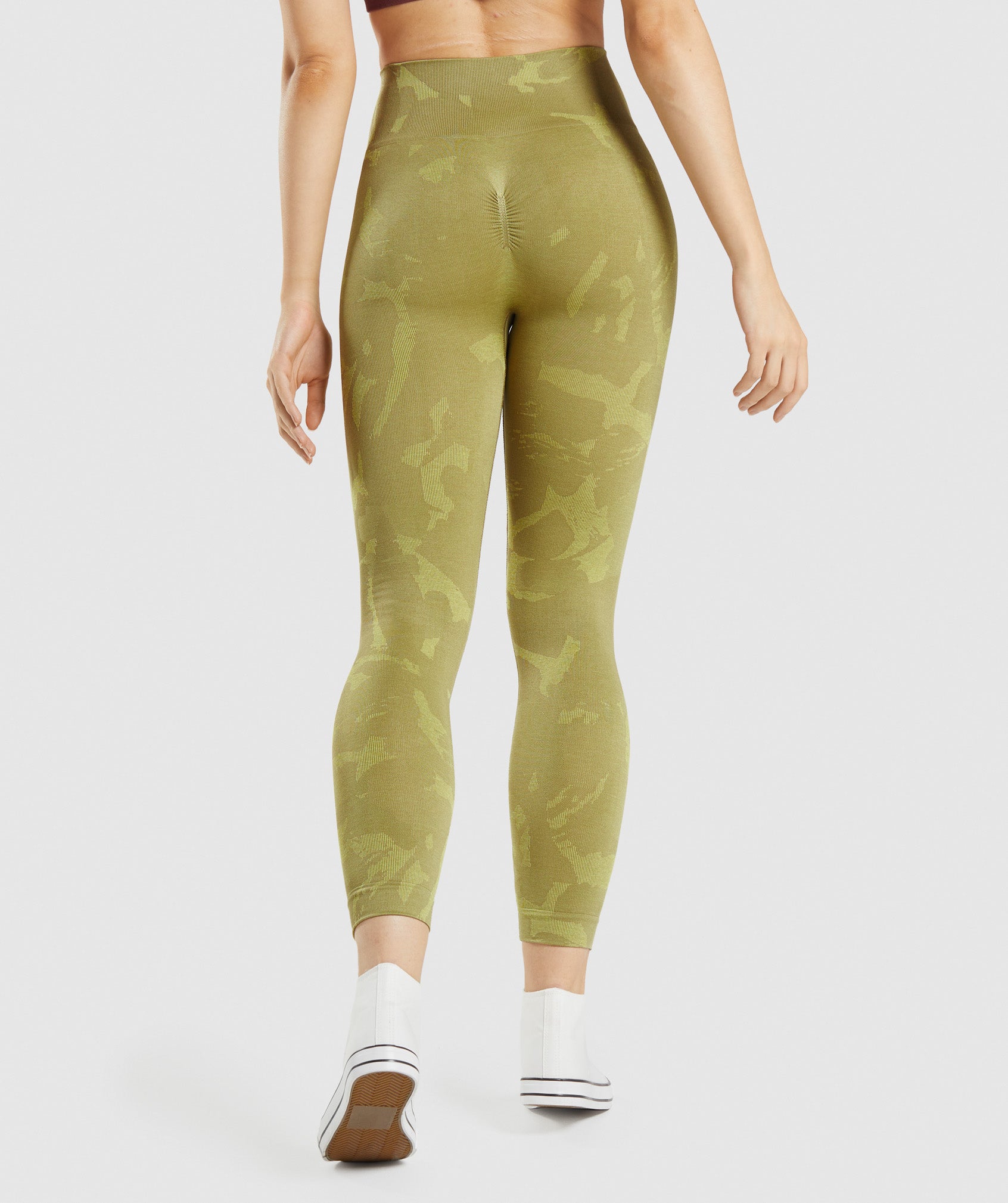 Green Women's Gymshark Adapt Camo Seamless Leggings | ZUSGOQ-102