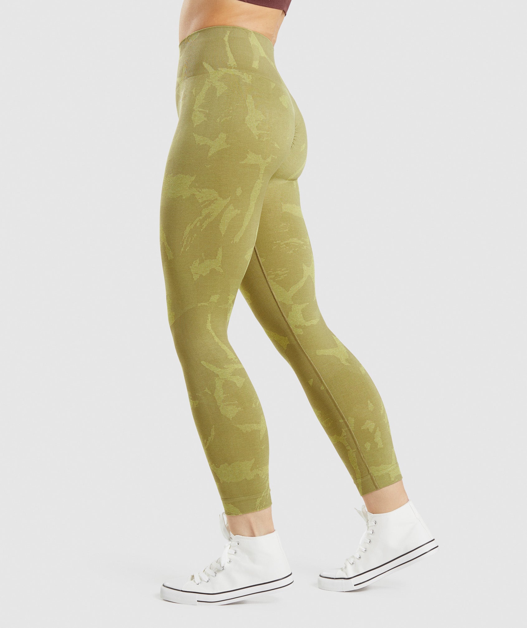 Green Women's Gymshark Adapt Camo Seamless Leggings | ZUSGOQ-102