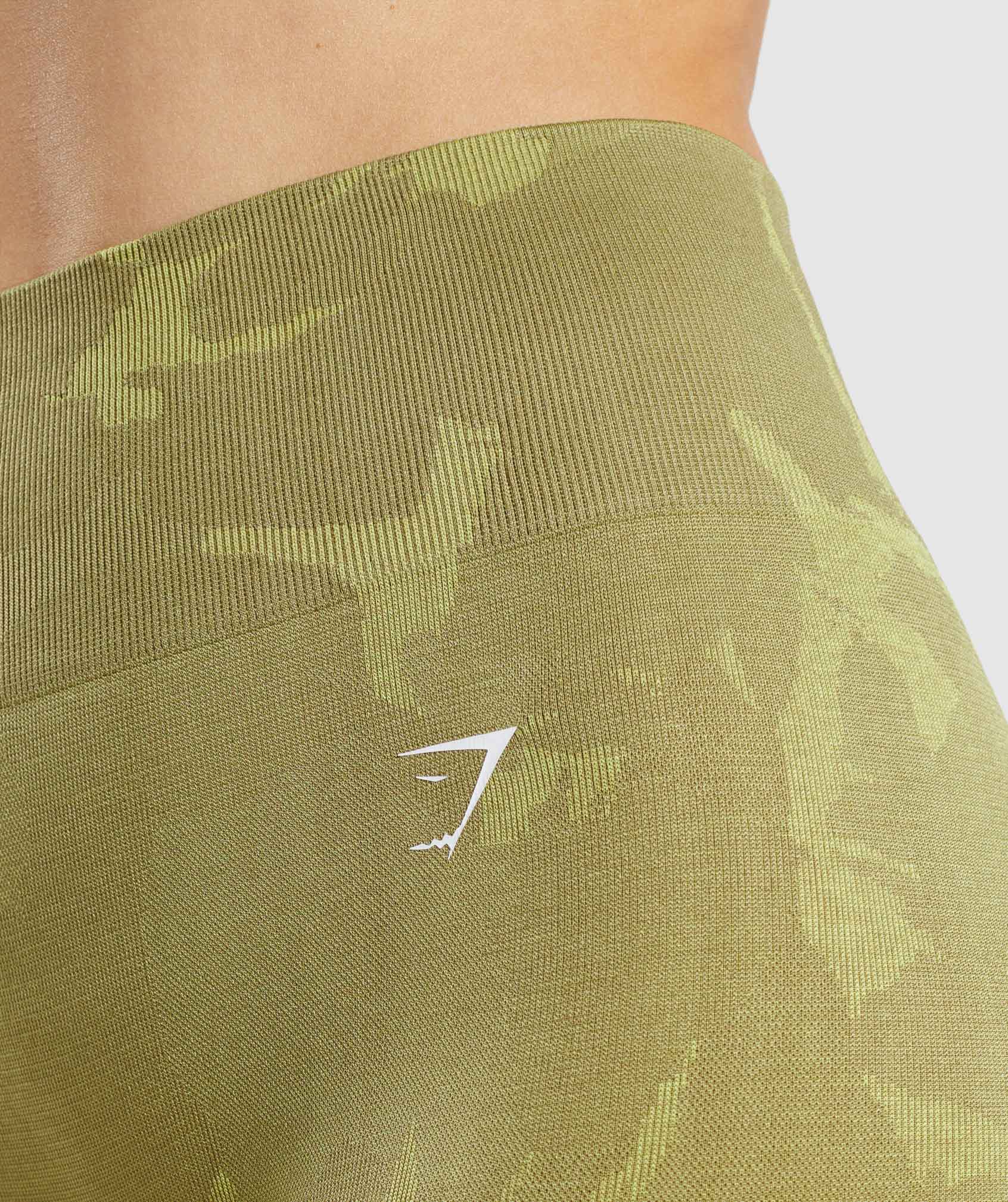 Green Women's Gymshark Adapt Camo Seamless Leggings | ZUSGOQ-102