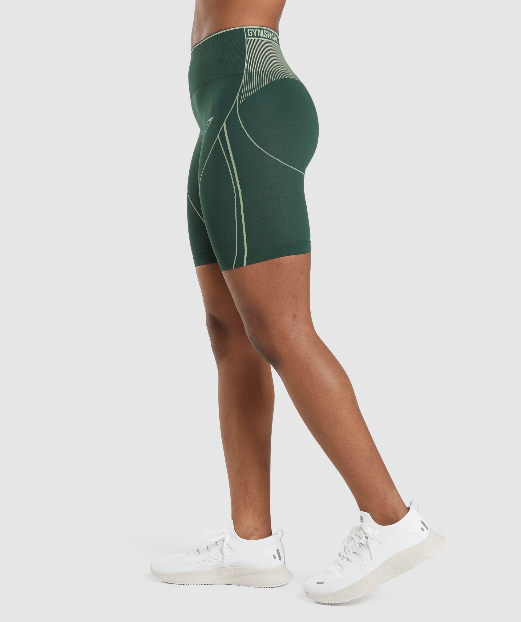 Green Women's Gymshark Apex Seamless High Rise Shorts | JIBNRX-902