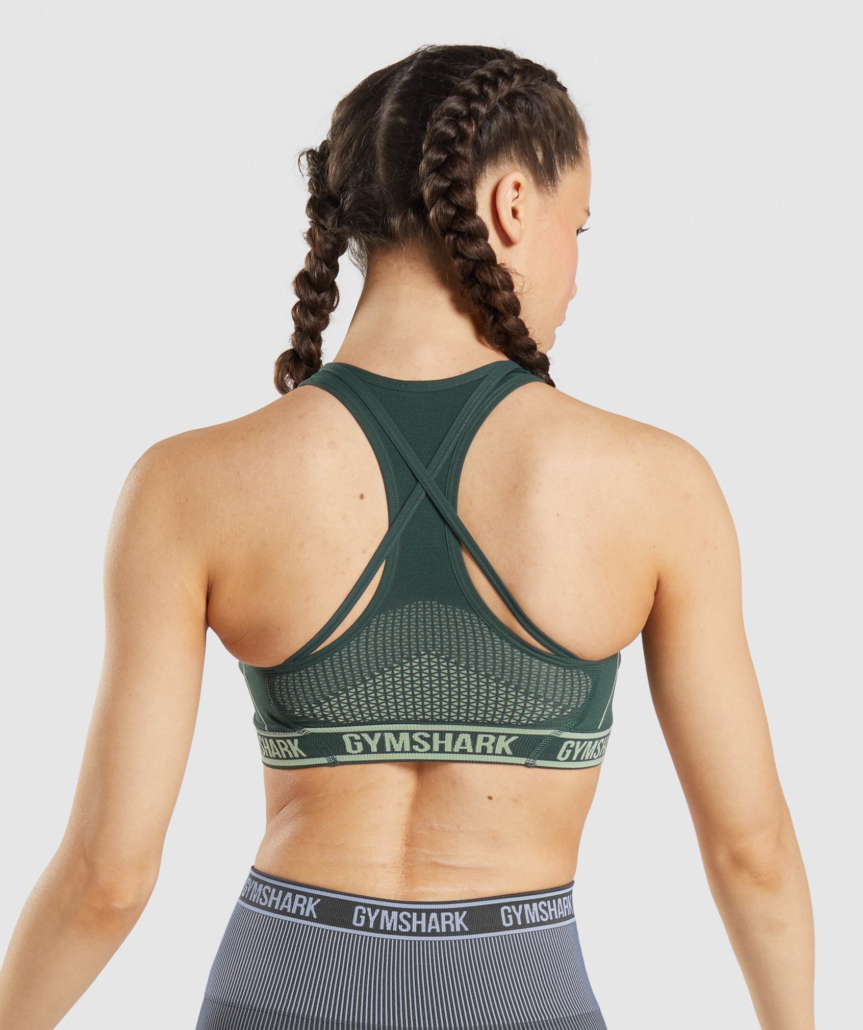 Green Women's Gymshark Apex Seamless Sports Bra | HNCDWQ-085