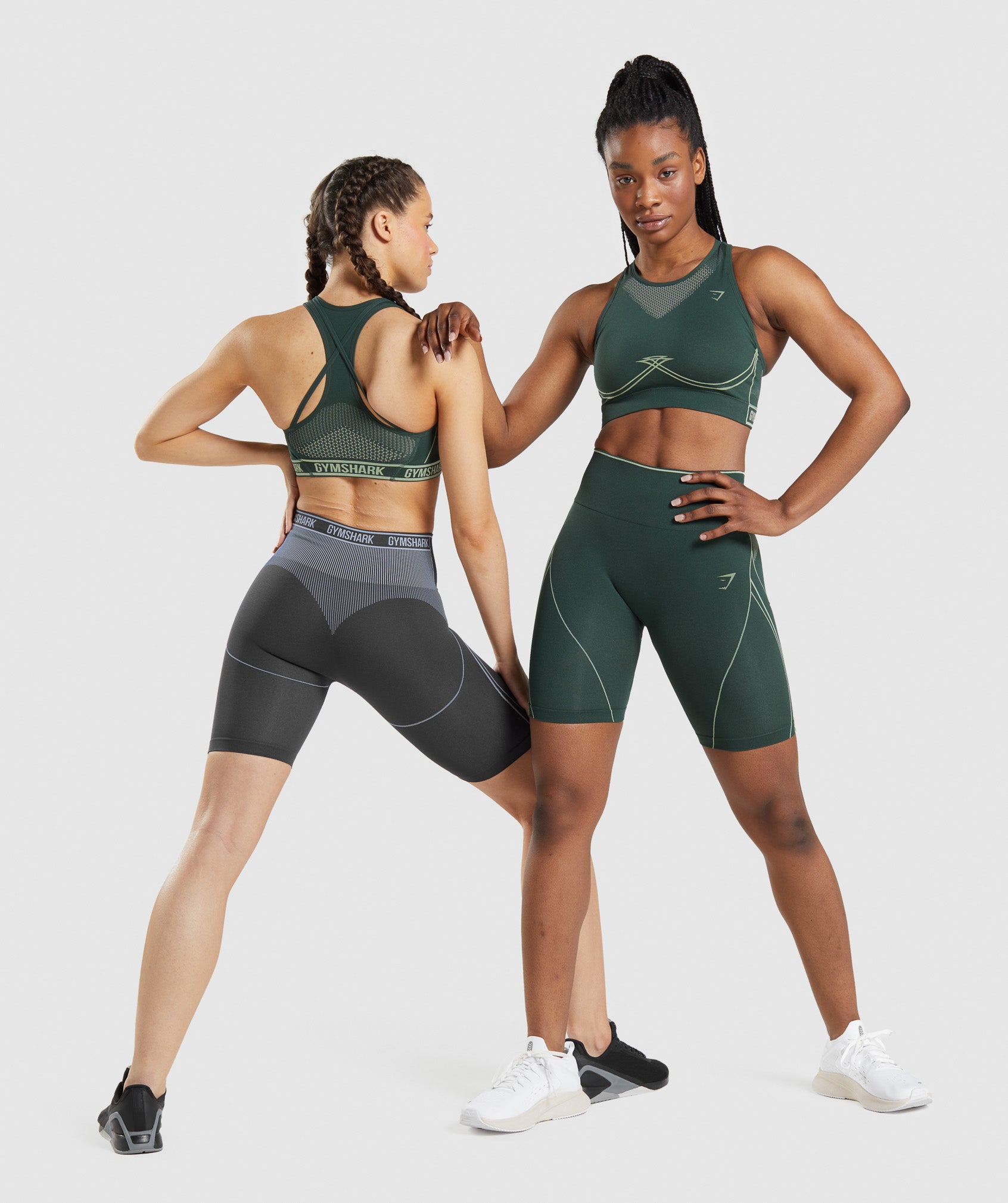 Green Women's Gymshark Apex Seamless Sports Bra | HNCDWQ-085