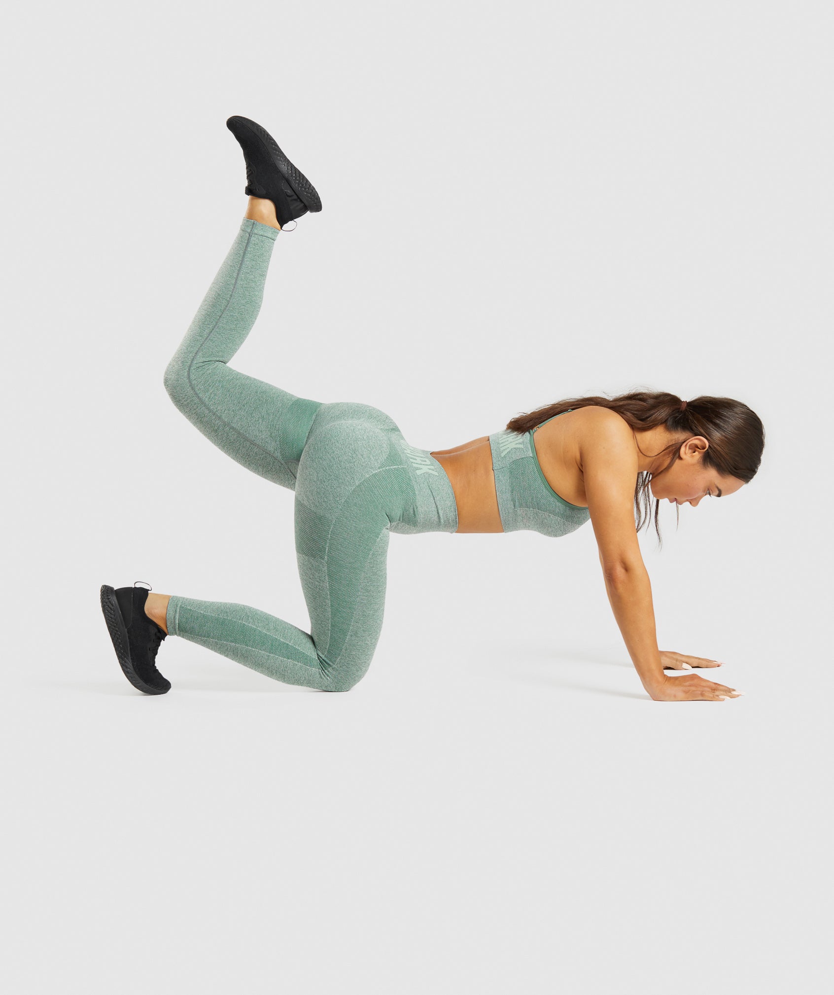 Green Women's Gymshark Flex High Waisted Leggings | LRUKQB-846