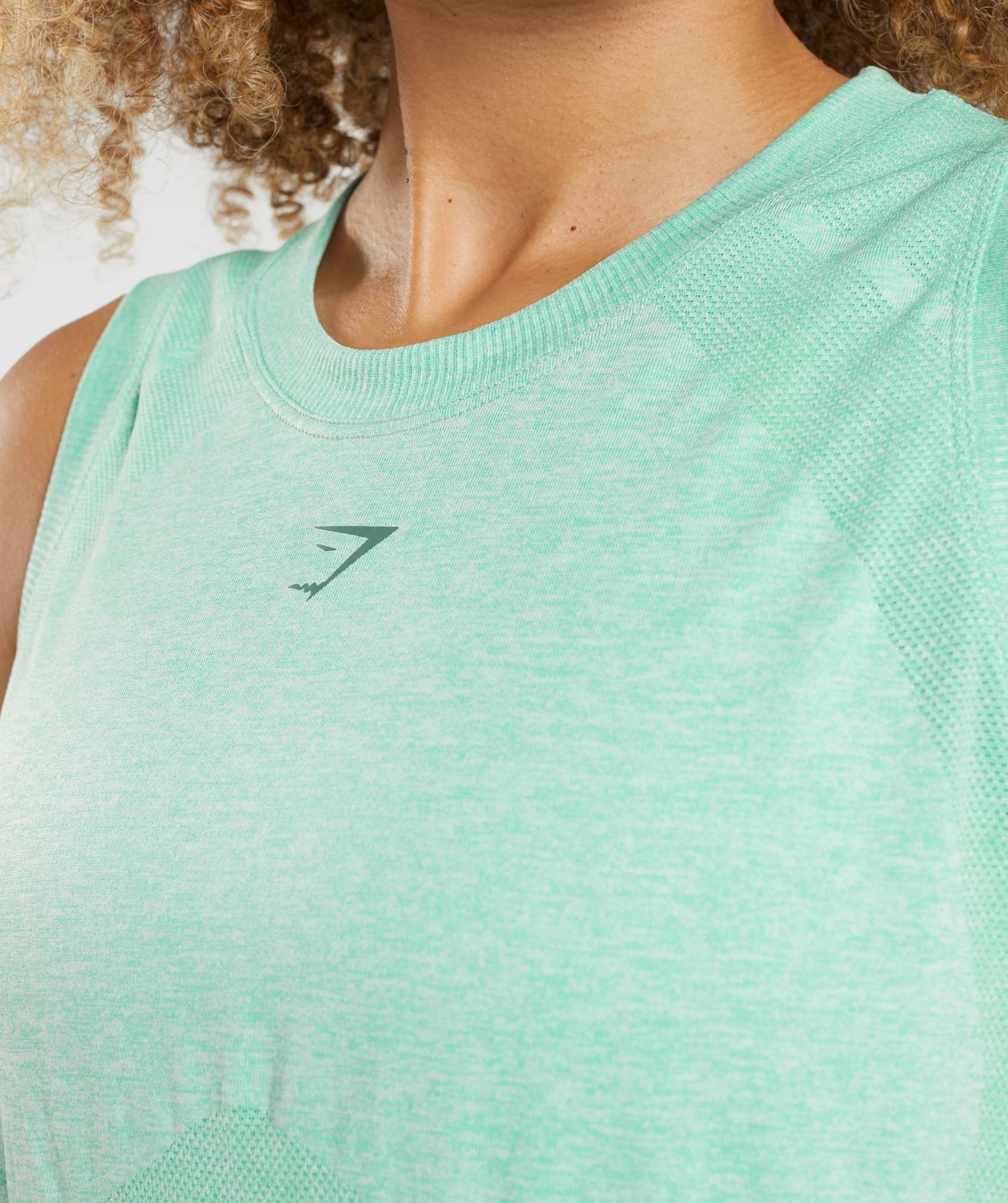 Green Women's Gymshark Flex Loose Tops | XNTZWU-018