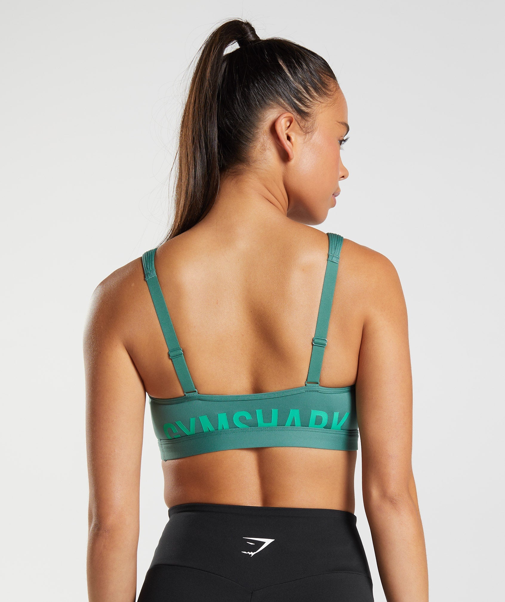 Green Women's Gymshark Fraction Sports Bra | BKMTOJ-092