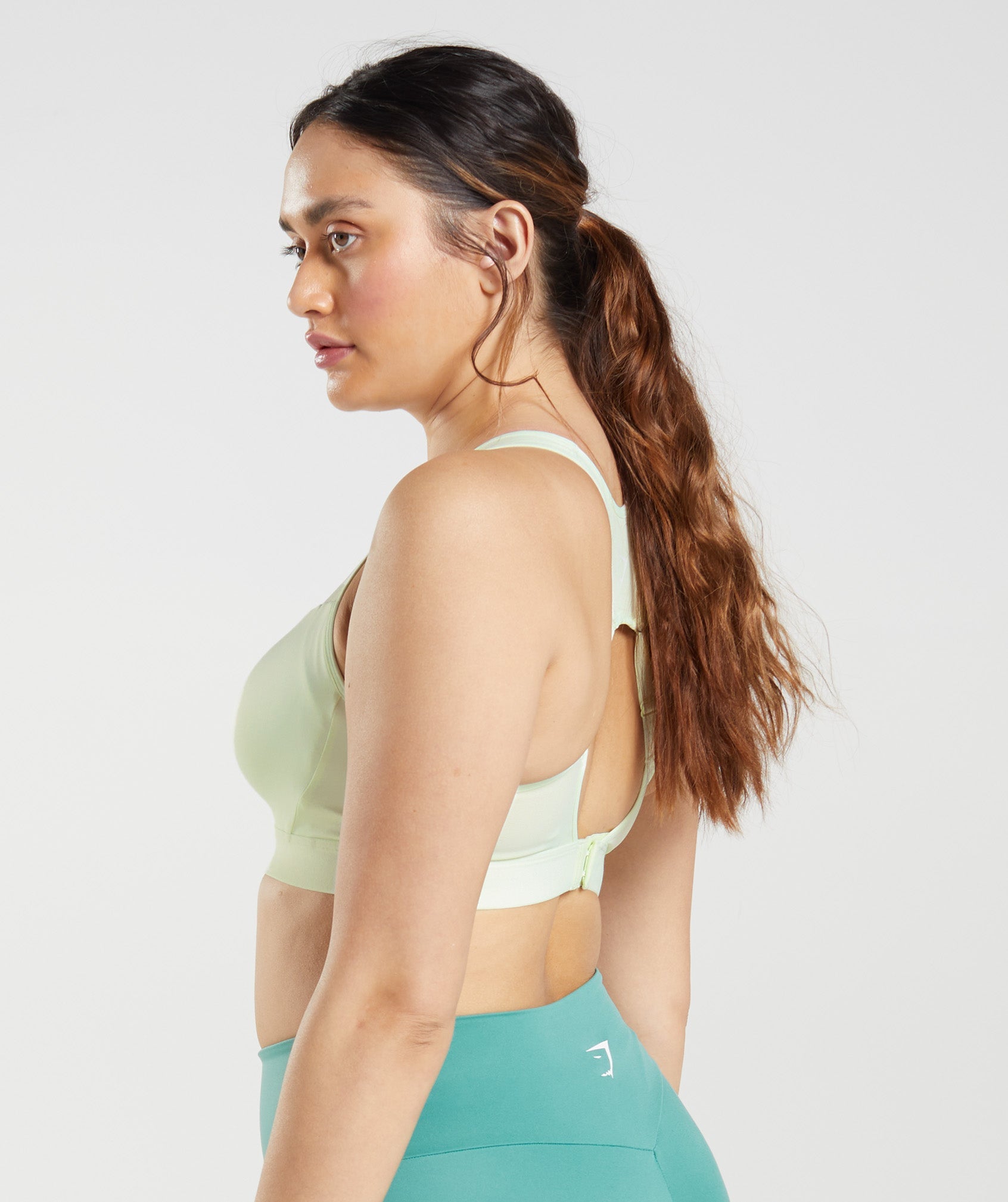 Green Women's Gymshark Open Back Sports Bra | ZSUCGL-052