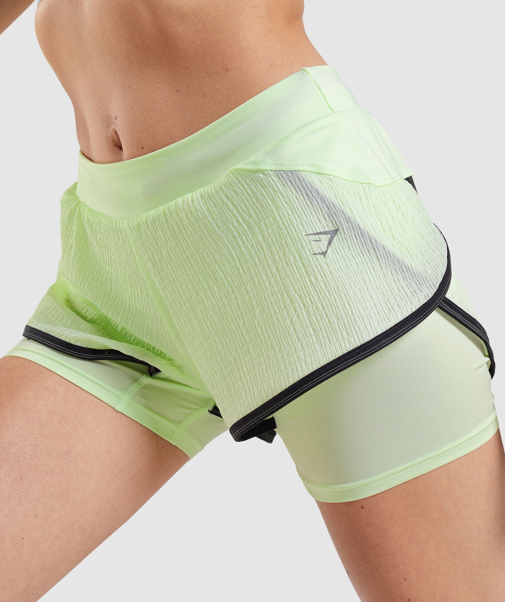 Green Women's Gymshark Speed 2 In 1 Shorts | BDNGVH-146