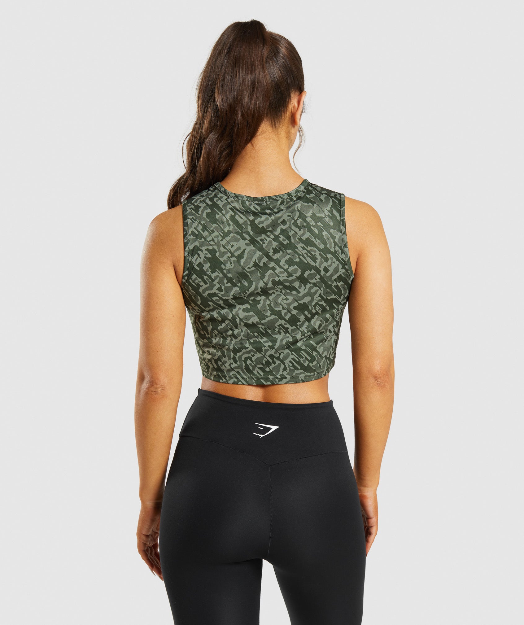 Green Women's Gymshark Training Crop Tanks | RCUIKO-569