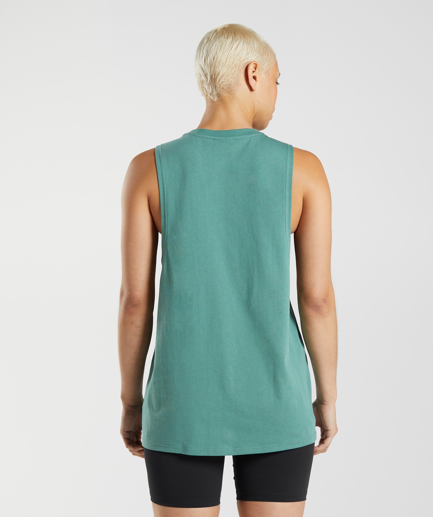 Green Women's Gymshark Training Drop Arm Tanks | WTMLVA-960