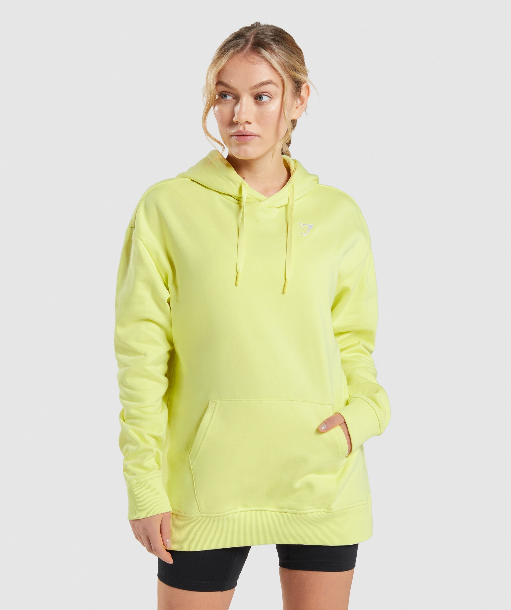 Green Women\'s Gymshark Training Oversized Hoodie | LPAWZS-501