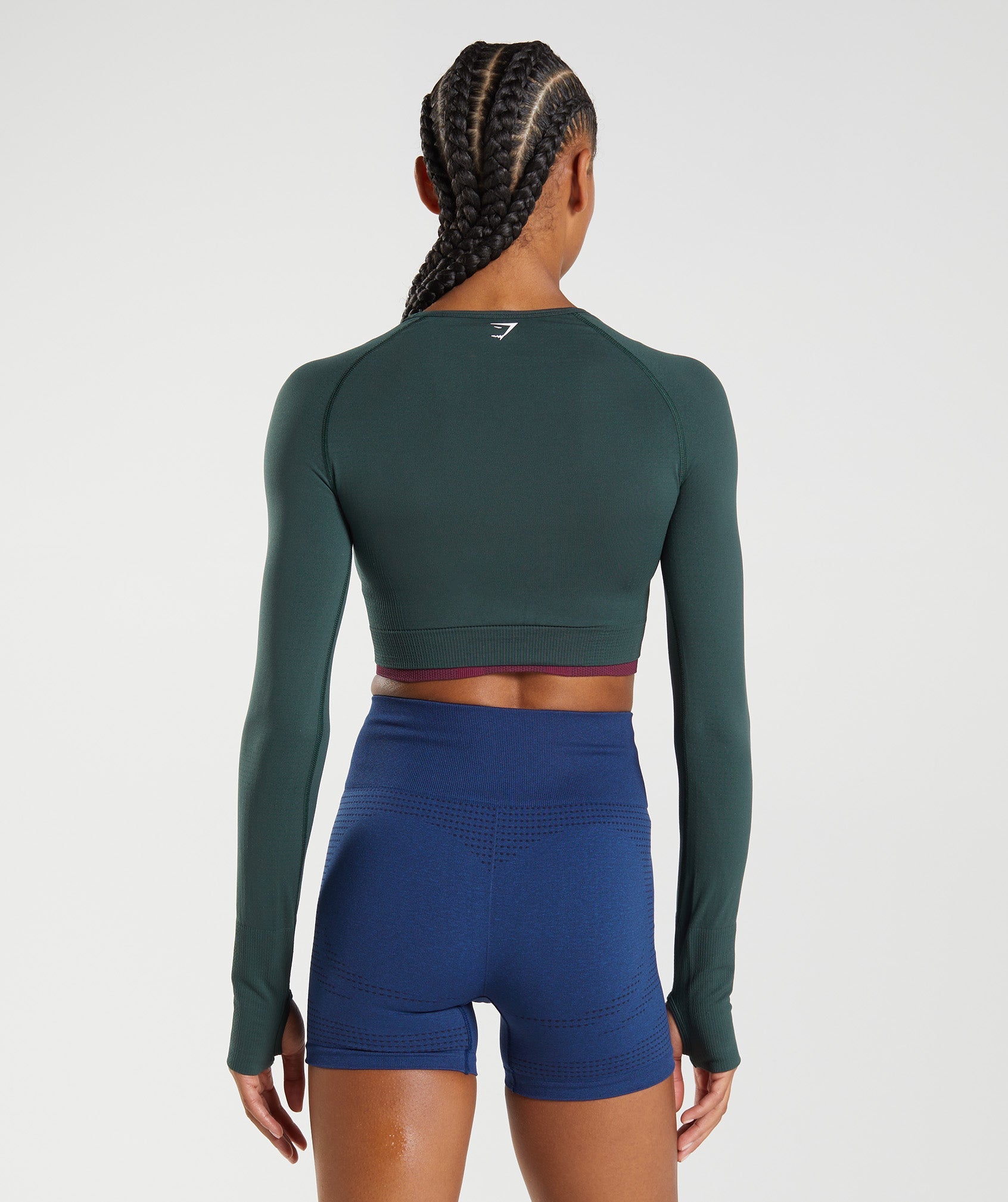 Green Women's Gymshark Vital Seamless 2.0 Crop Tops | FSVBTZ-513