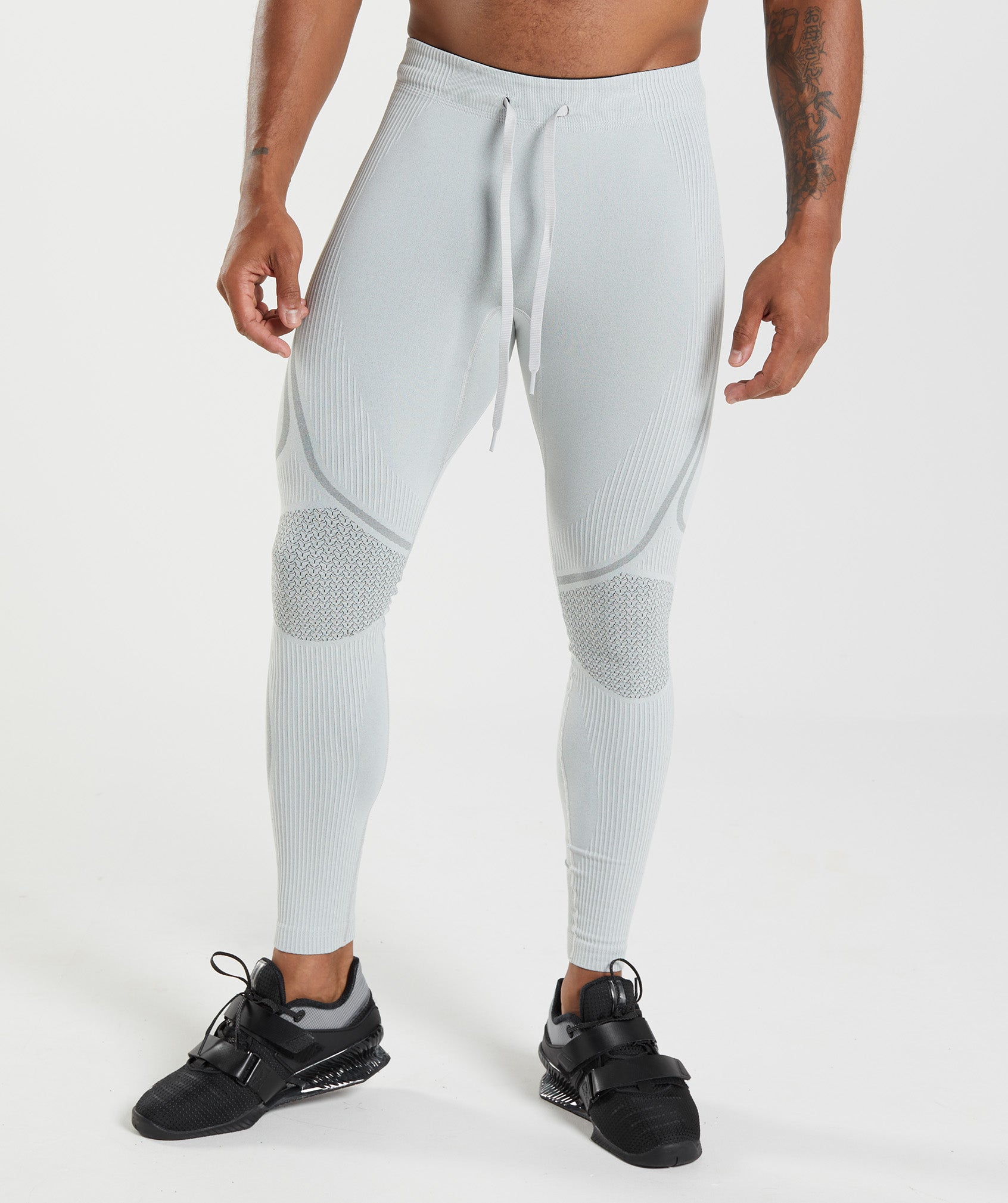 Grey Men\'s Gymshark 315 Seamless Tights Leggings | YSRTZQ-195