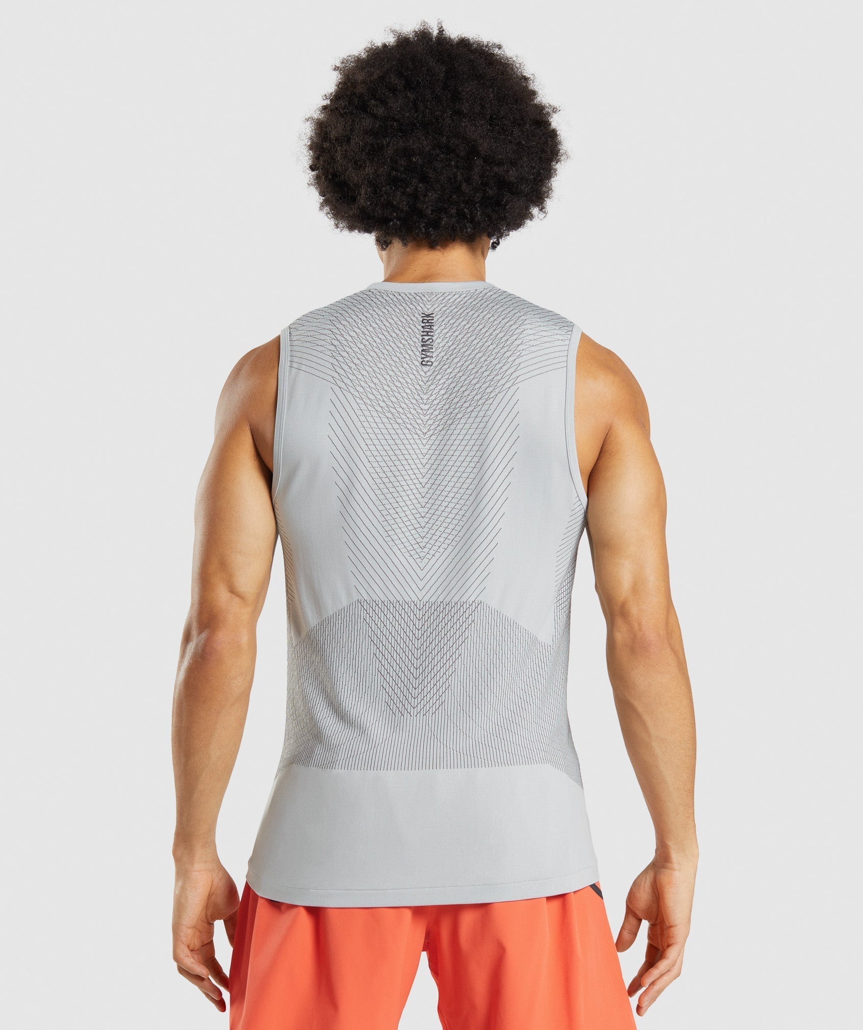 Grey Men's Gymshark Apex Seamless Tanks | QFOYHN-381