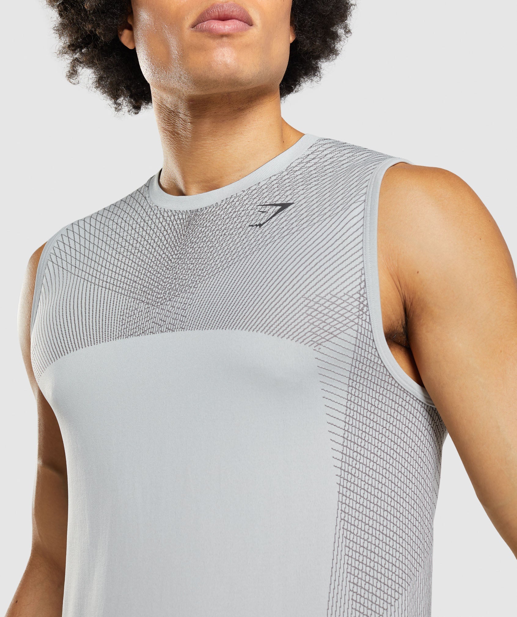 Grey Men's Gymshark Apex Seamless Tanks | QFOYHN-381