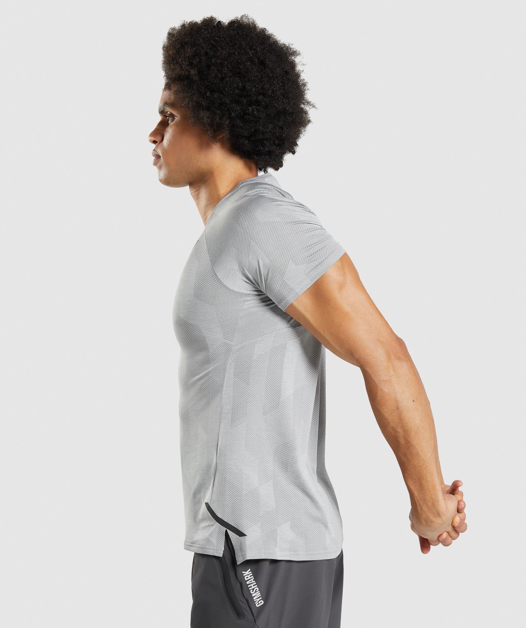 Grey Men's Gymshark Apex T Shirts | NBMKPY-017